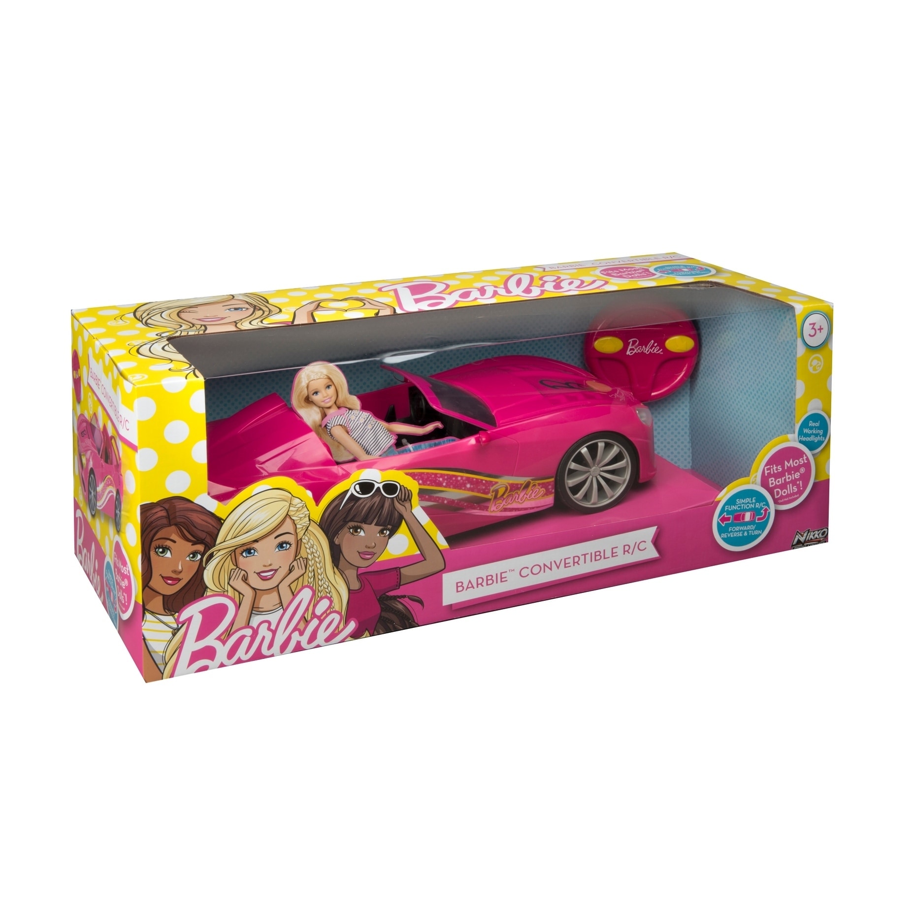 barbie doll remote control car