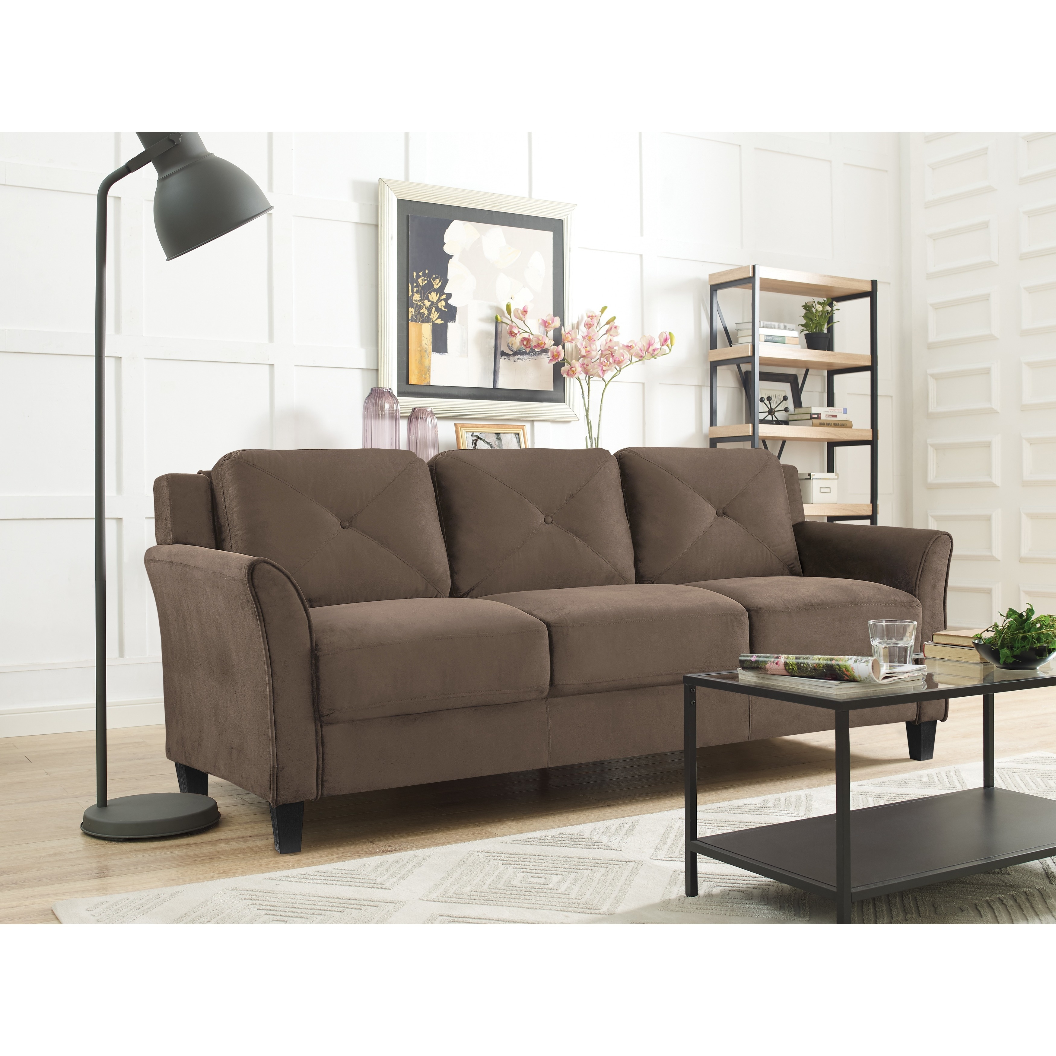 Lifestyle Solutions Harvard Microfiber Sofa On Free Lifestyle Solutions Harvard Microfiber Sofa On Free Shipping Today 17126311