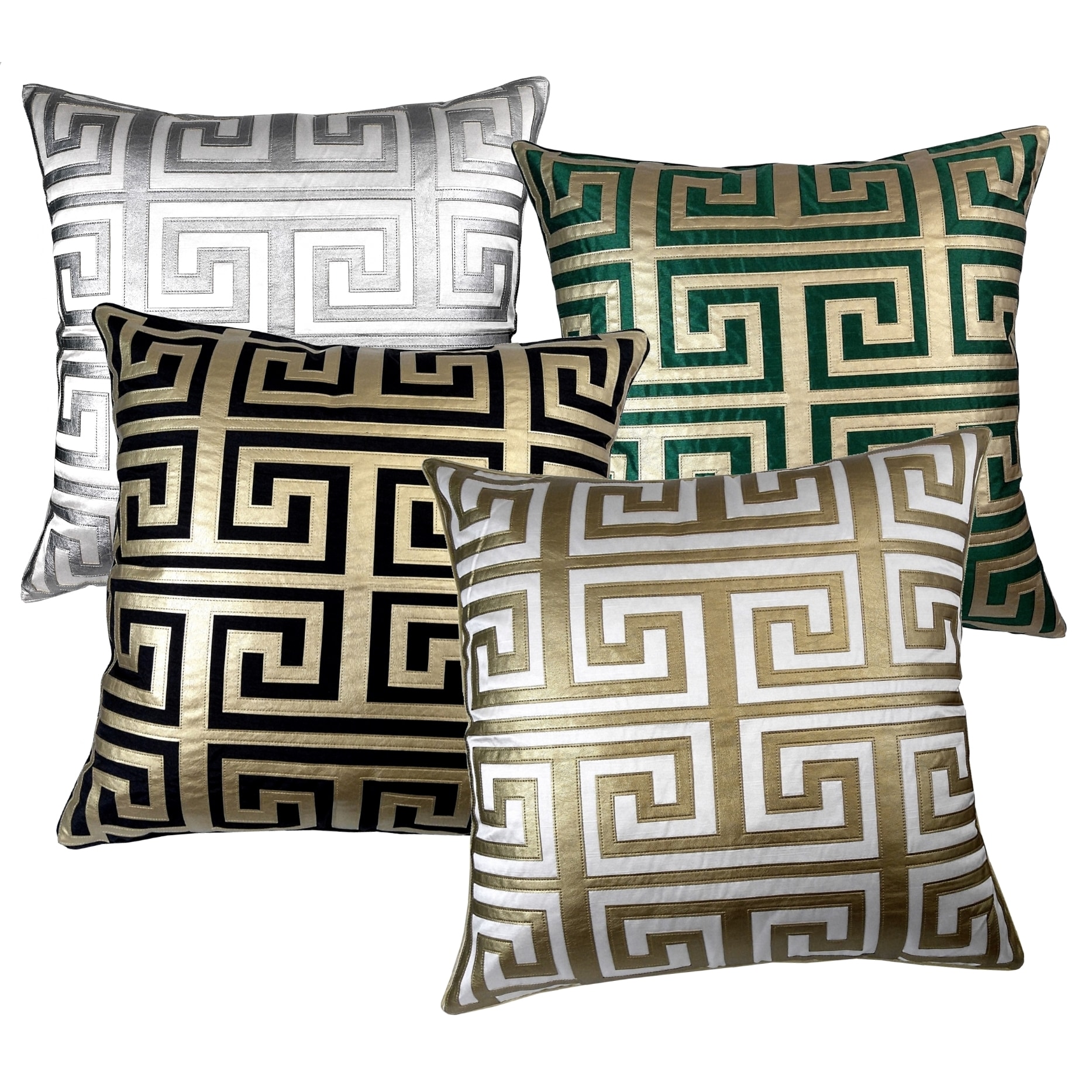 Greek Key 24 Inch Metallic Throw Pillow Free Shipping Today Greek Key 24 Inch Metallic Throw Pillow Free Shipping Today 17127993