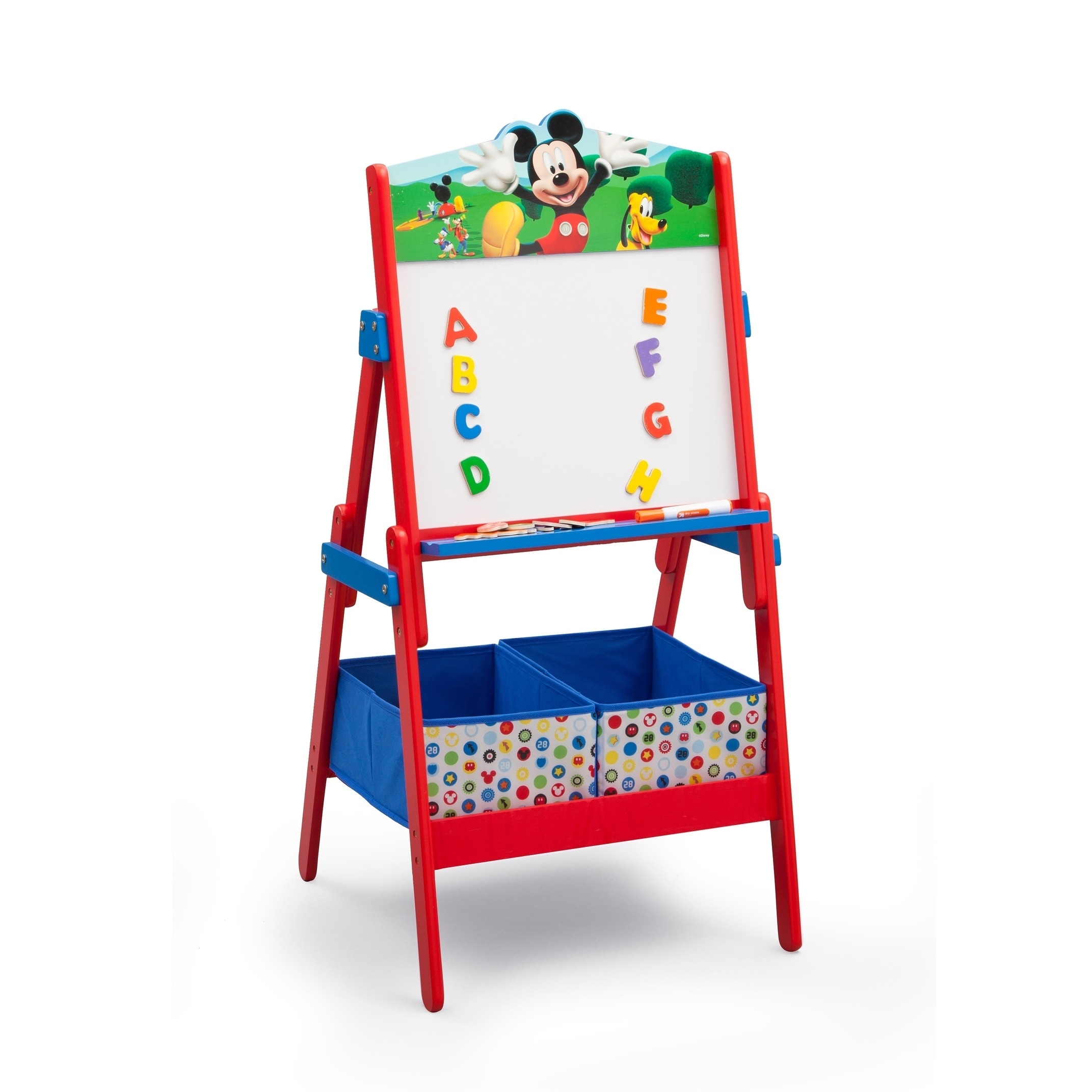 Disney Mickey Mouse Activity Easel With Dry Erase Board And Magnetic Letters Multi