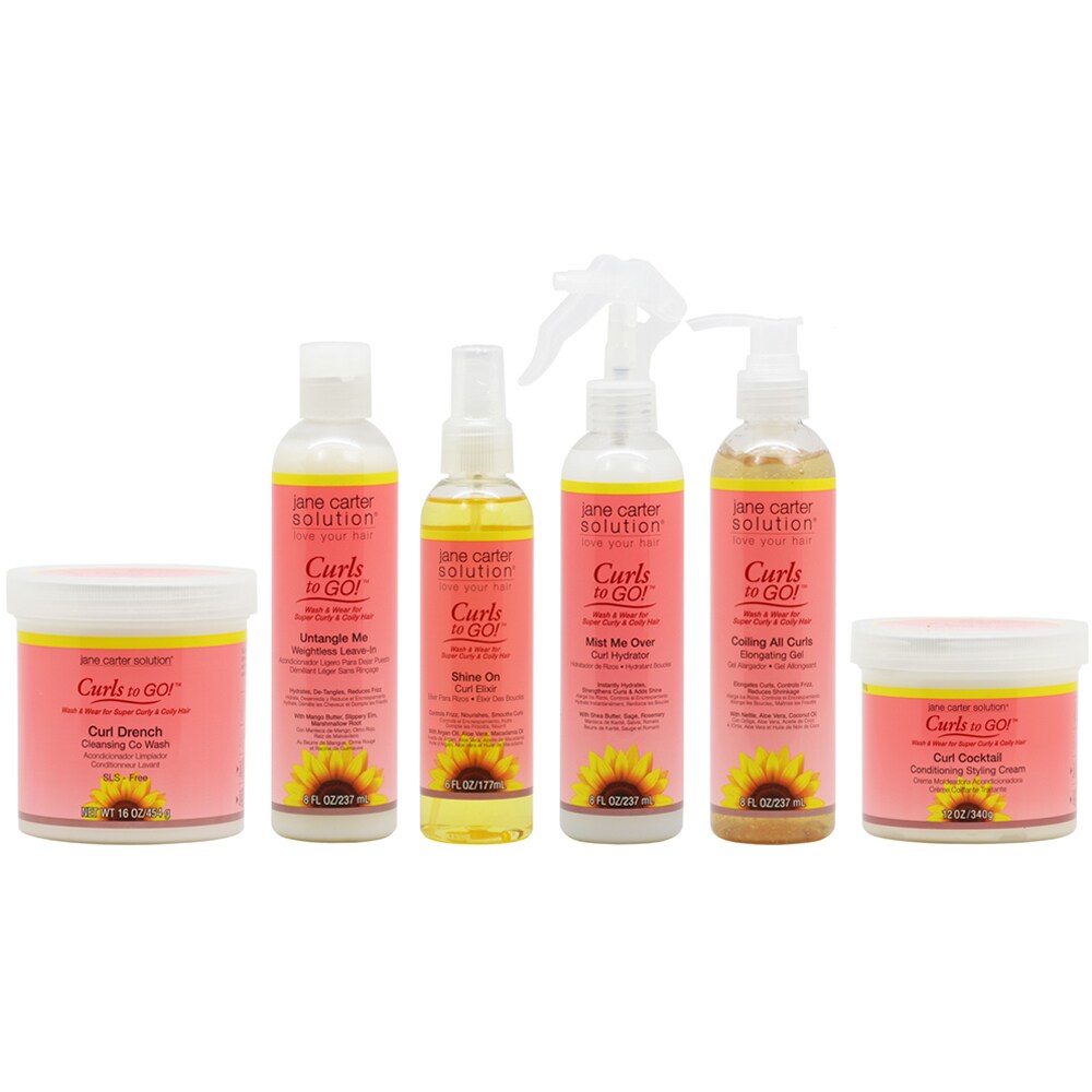 Shop Jane Carter Curls To Go All In One Hair Care 6 Piece Set
