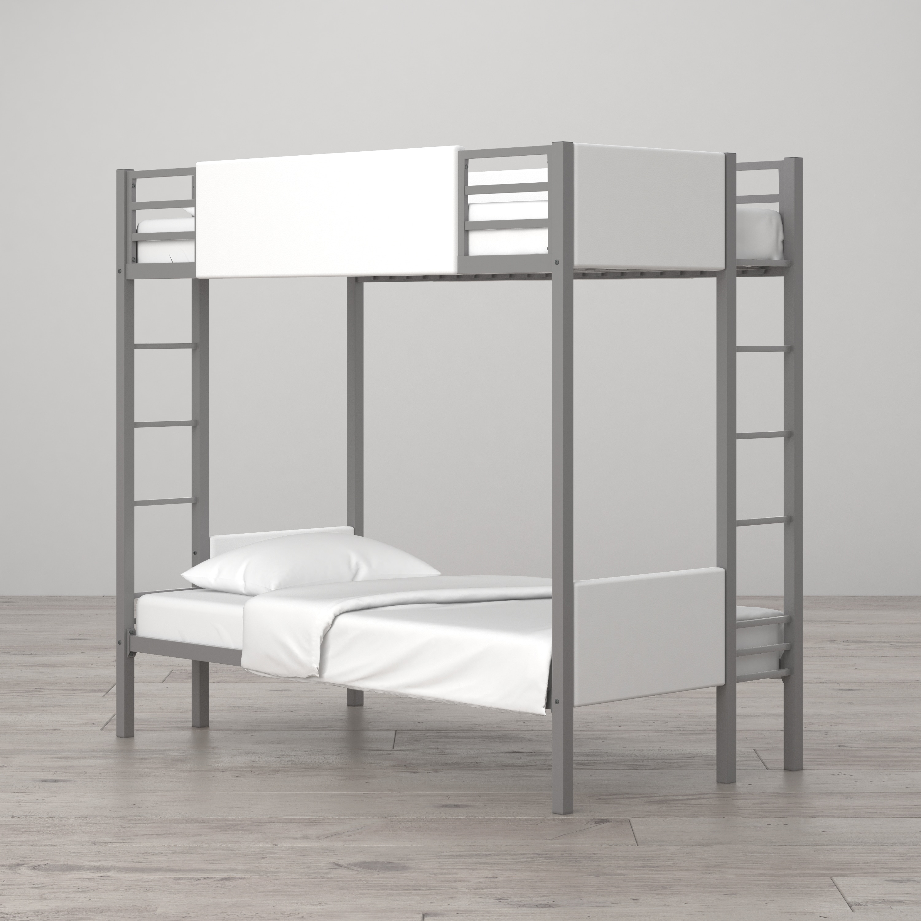 Little Seeds Monarch Hill Raven White Metal Faux Leather Twin Little Seeds Monarch Hill Raven White Metal Faux Leather Twin Over Bunk Bed Free Shipping Today 17239394