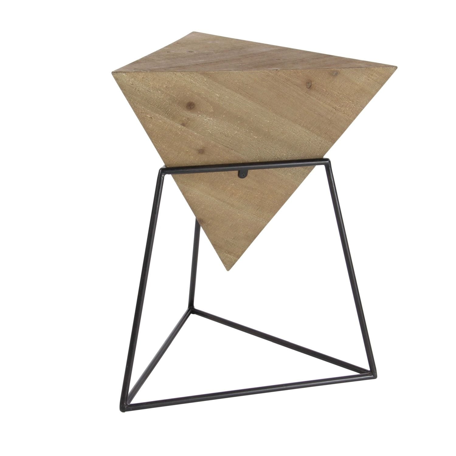 Studio 350 Wood Metal Triangle Table 20 Inches Wide 24 High Studio 350 Wood Metal Triangle Table 20 Inches Wide 24 High Free Shipping Today 23495412