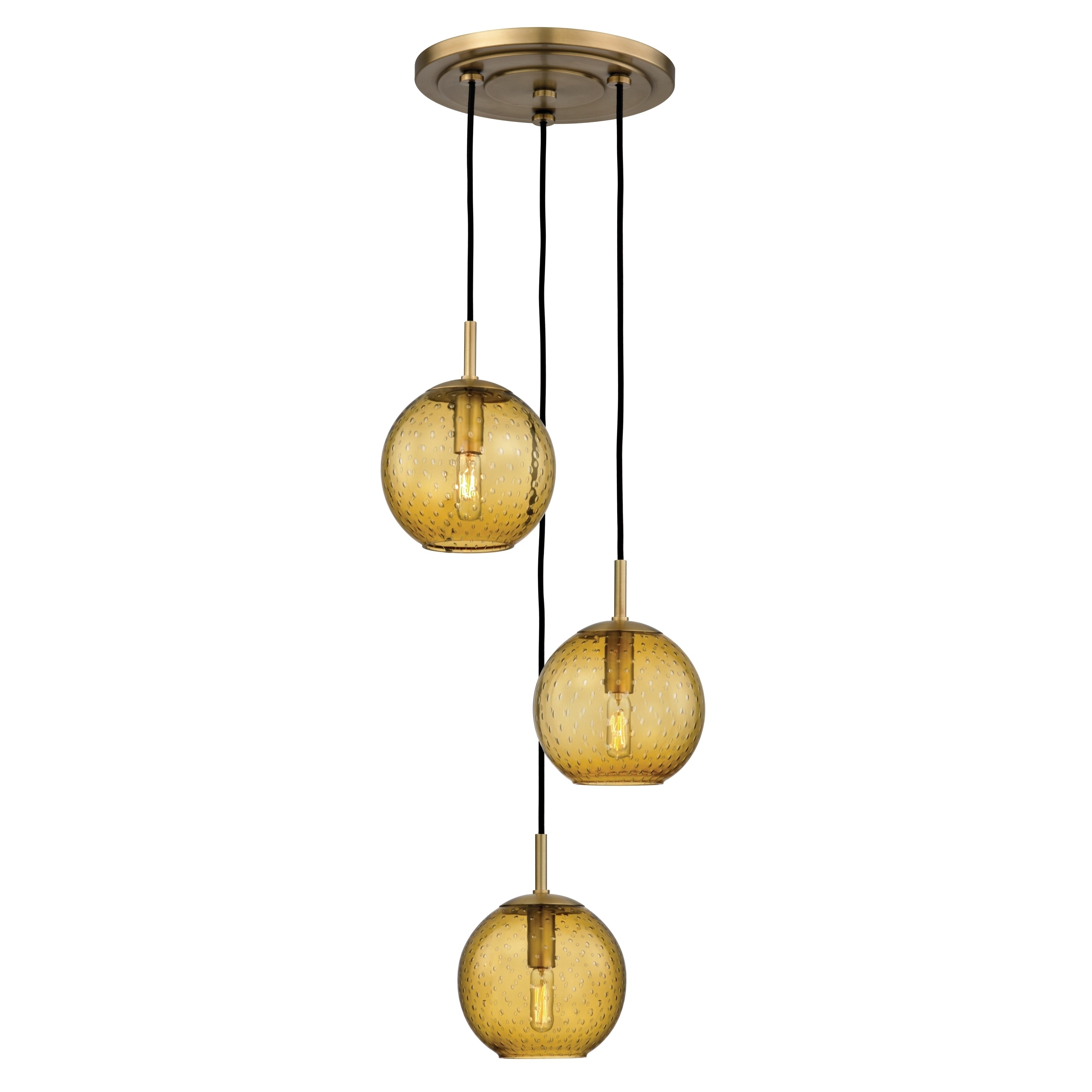 Hudson Valley Rousseau Aged Br Metal 3 Light Cer Pendant Hudson Valley Rousseau Aged Br Metal 3 Light Cer Pendant Amber Gl Free Shipping Today 17282046