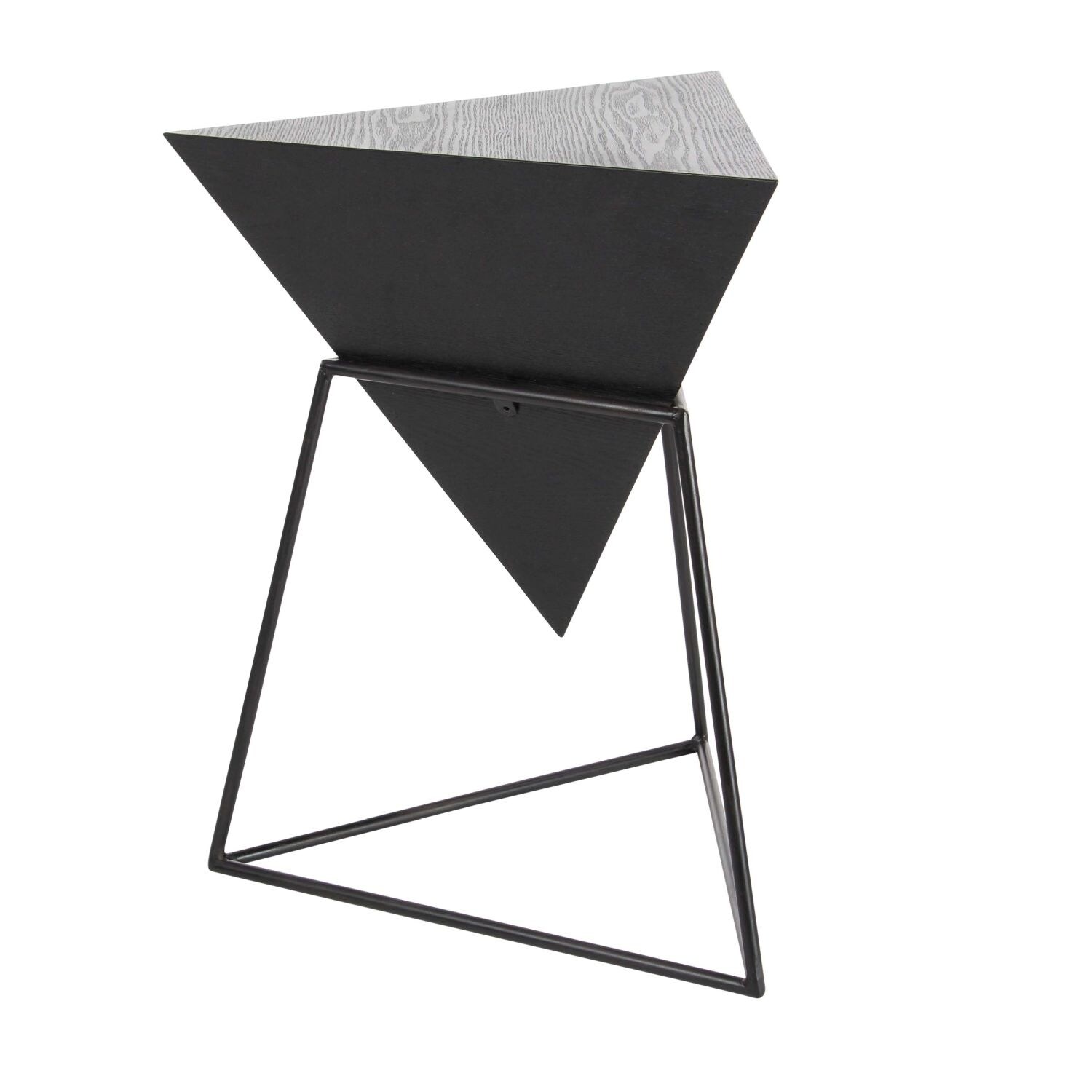 Studio 350 Wood Metal Triangle Table 20 Inches Wide 24 High Studio 350 Wood Metal Triangle Table 20 Inches Wide 24 High Free Shipping Today 23534588