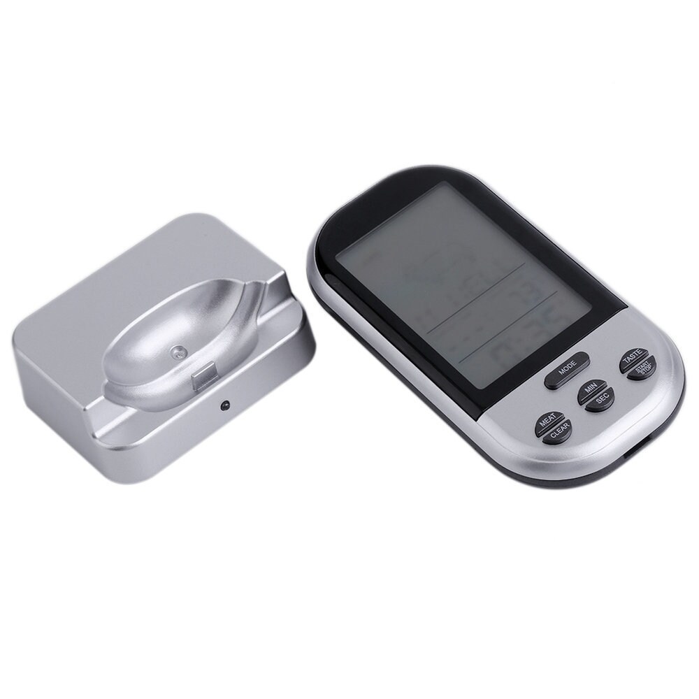 Wireless Lcd Digital Bbq Thermometer Timer Temperature Alarm Wireless Lcd Digital Bbq Thermometer Timer Temperature Alarm Cooking Tool On Free Shipping Orders Over 45 17292365
