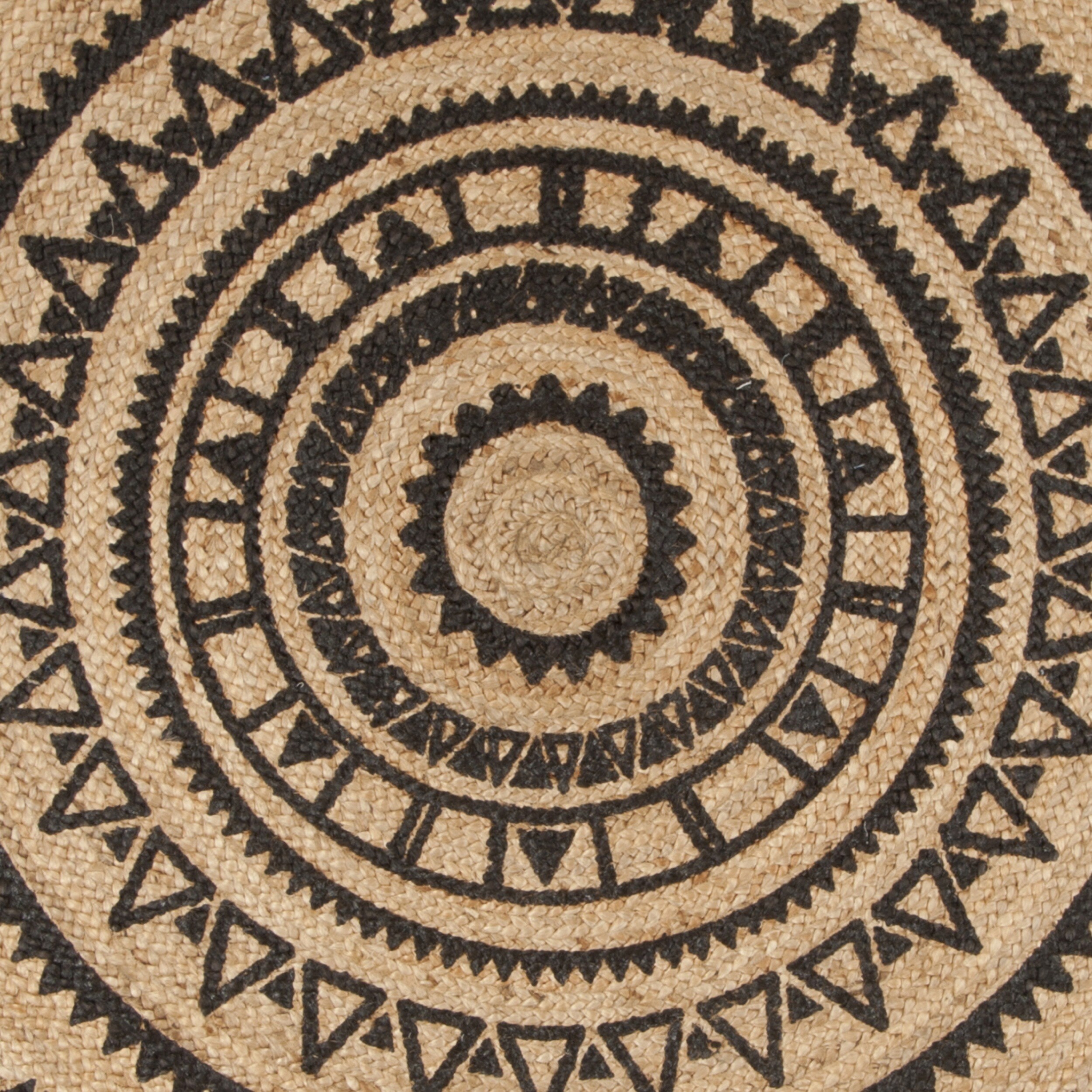 Safavieh Hand Woven Natural Fiber Black Jute Rug 6 Safavieh Hand Woven Natural Fiber Black Jute Rug 6 X Round On Free Shipping Today 17350304