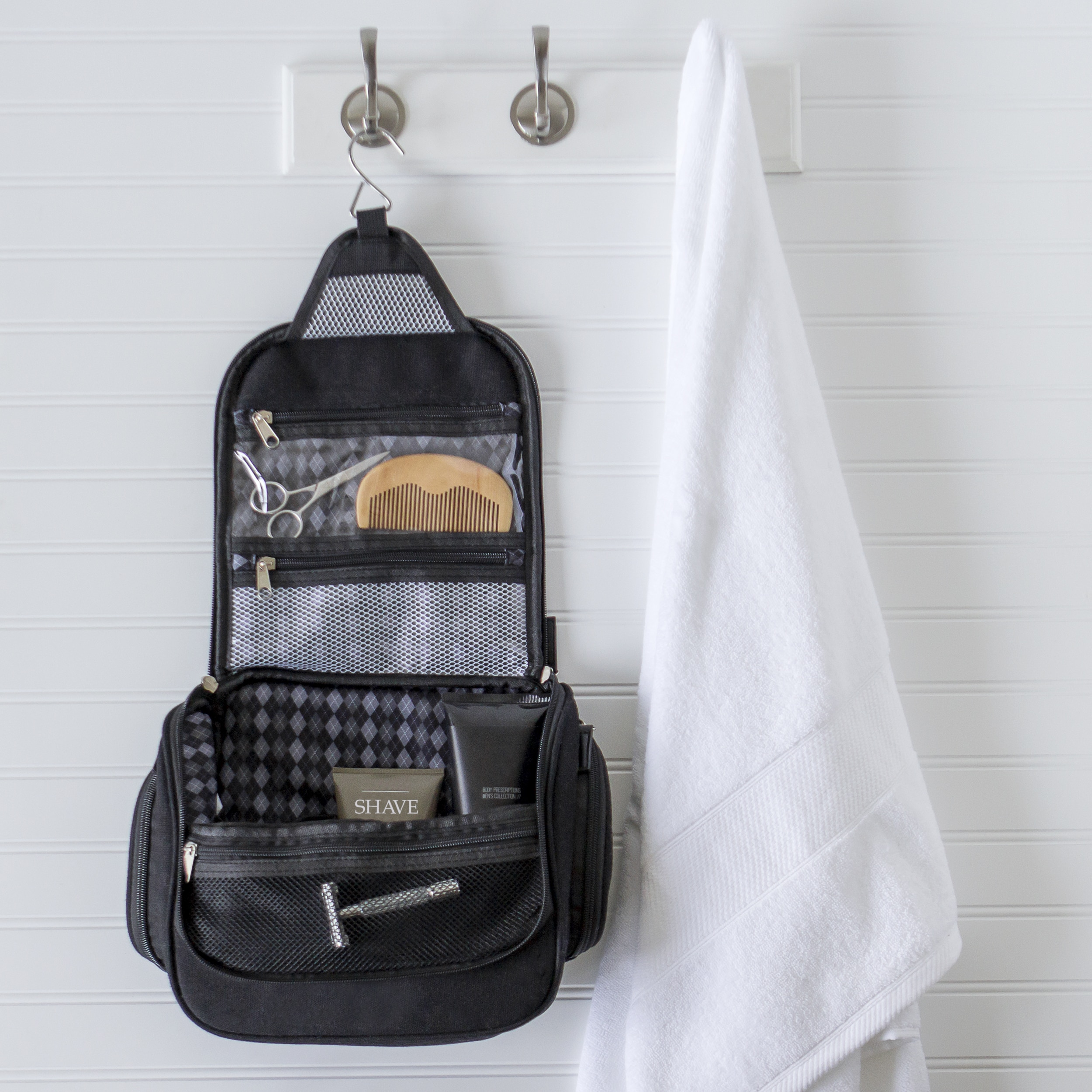 Personalized Men S Waxed Canvas And Leather Hanging Toiletry Personalized Men S Waxed Canvas And Leather Hanging Toiletry Bag Free Shipping On Orders Over 45 17403333
