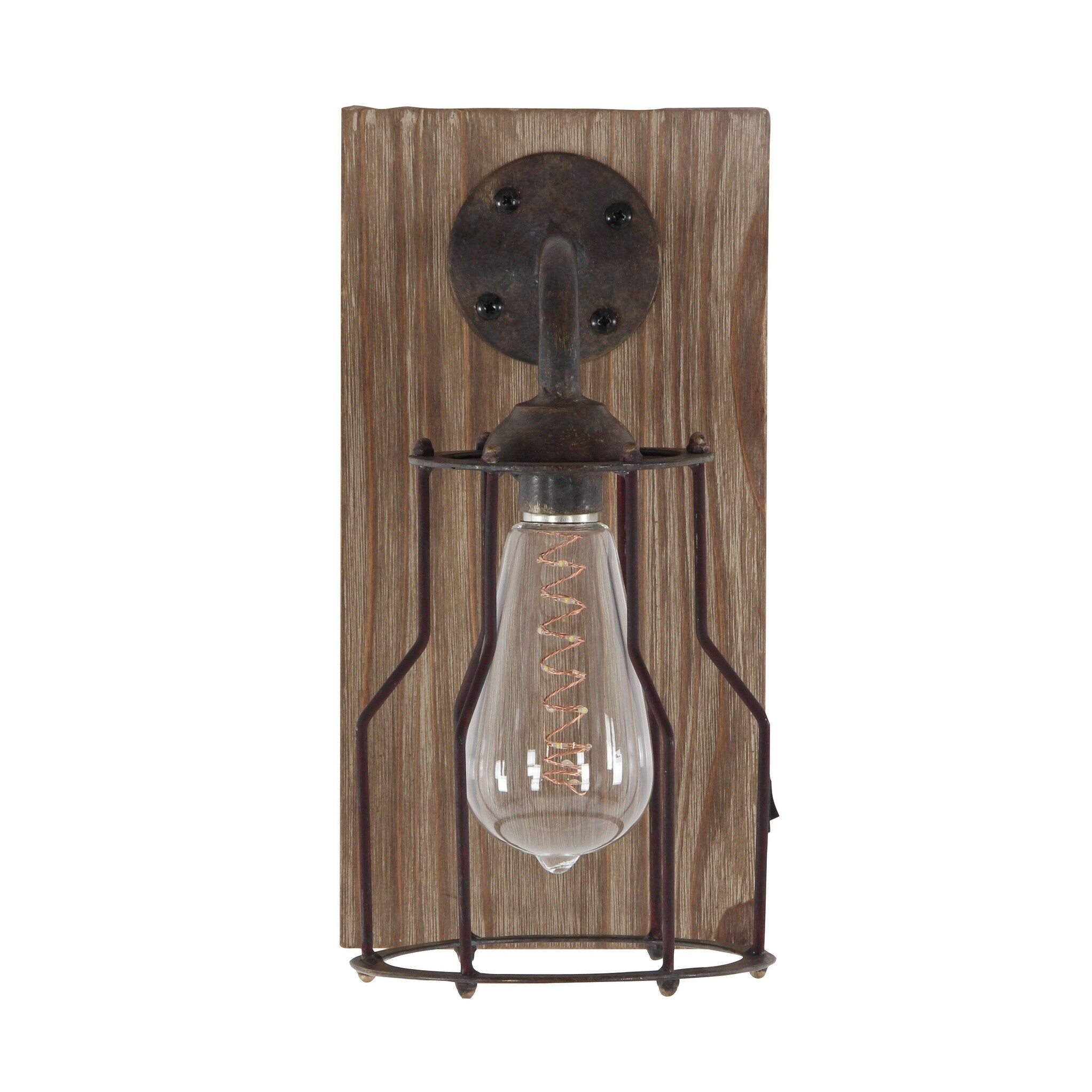 Farmhouse 11 X 6 Inch Wood And Metal Gl Led Wall Sconce By Farmhouse 11 X 6 Inch Wood And Metal Gl Led Wall Sconce By Studio 350 Free Shipping On Orders Over 45 17435877