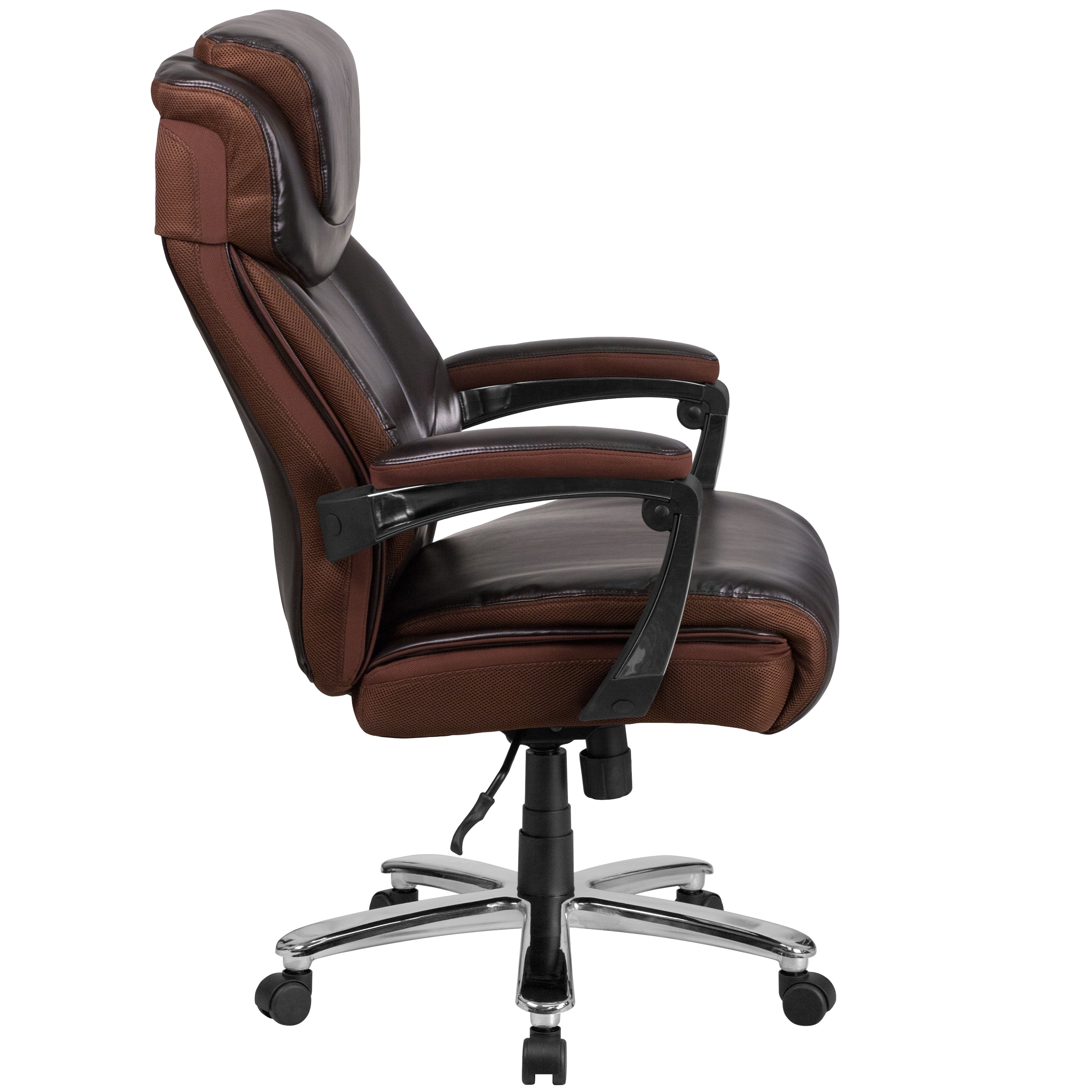 Executive And Tall Brown Leather Adjule Swivel Office Executive And Tall Brown Leather Adjule Swivel Office Chair With Headrest Free Shipping Today 17619009