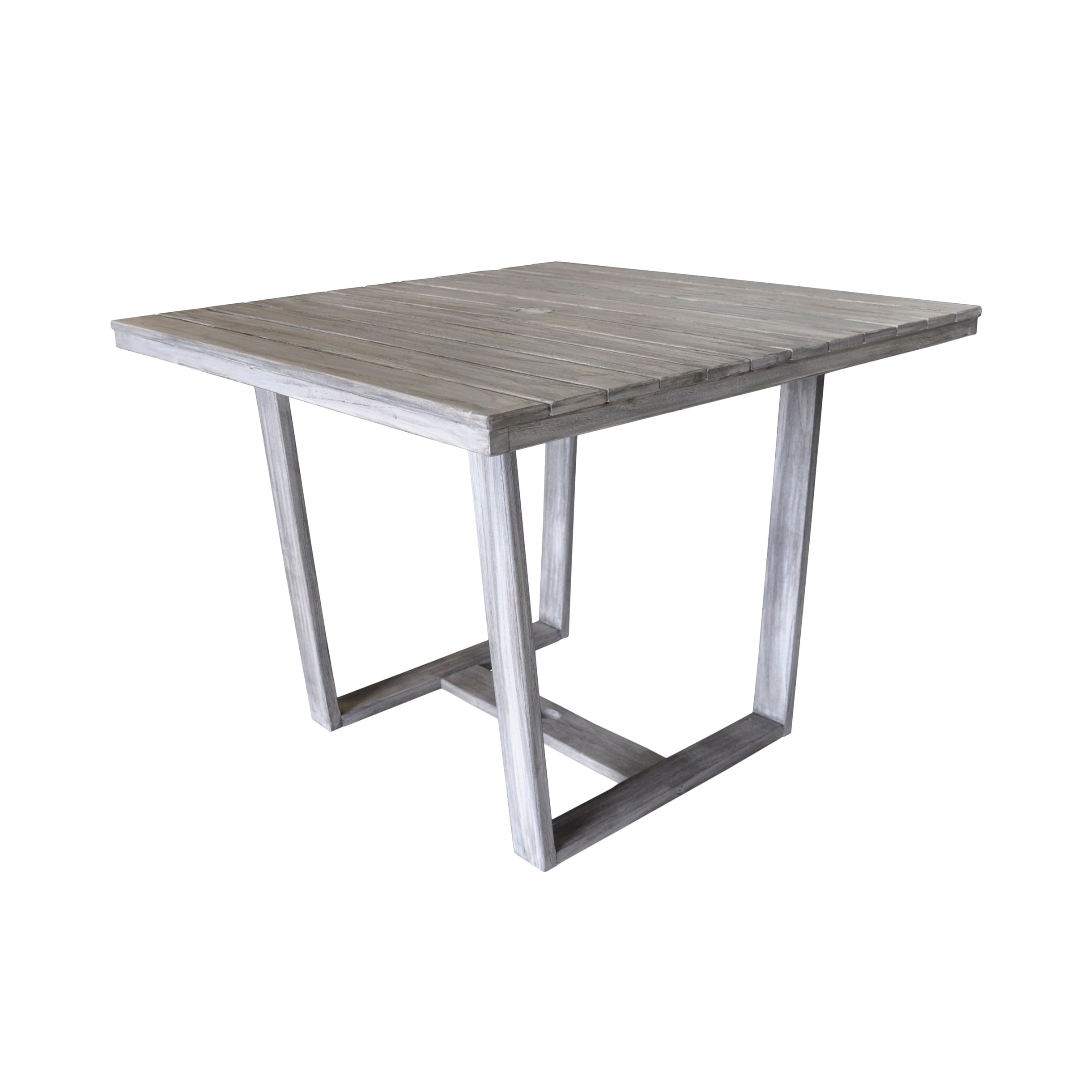 Havenside Home Surfside Grey Teak Outdoor Square Dining Table Havenside Home Surfside Grey Teak Outdoor Square Dining Table