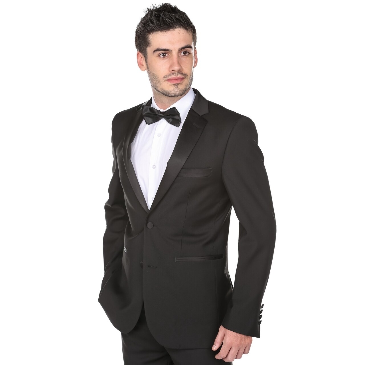 Gino Vitale Men S Clic Fit Notch Lapel Tuxedo On Gino Vitale Men S Clic Fit Notch Lapel Tuxedo On Free Shipping Today 17626510