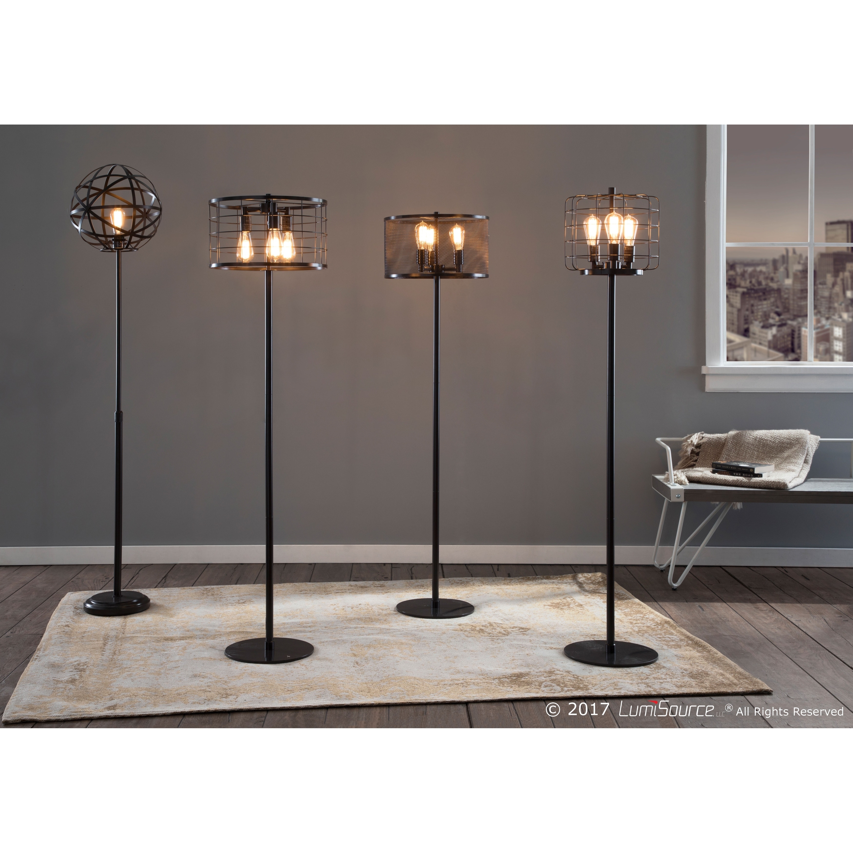Indy Wire Floor Lamp With Antique Finished Metal Free Indy Wire Floor Lamp With Antique Finished Metal Free Shipping Today 17652305