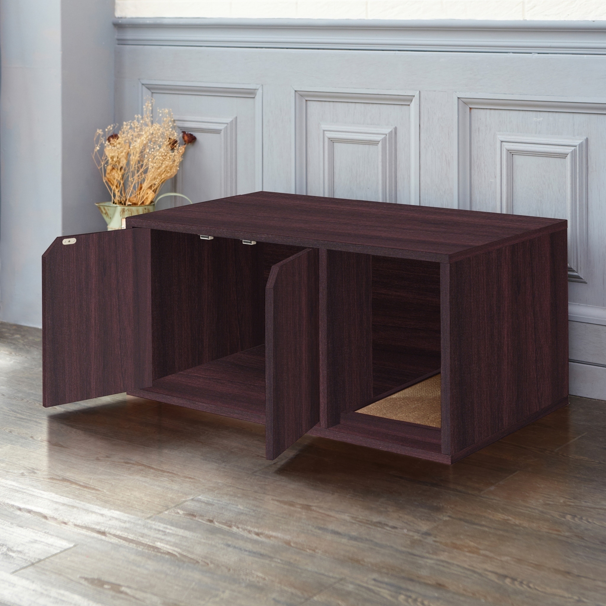 Eco Modern Cat Litter Box Furniture Espresso Lifetime Eco Modern Cat Litter Box Furniture Espresso Lifetime Guarantee