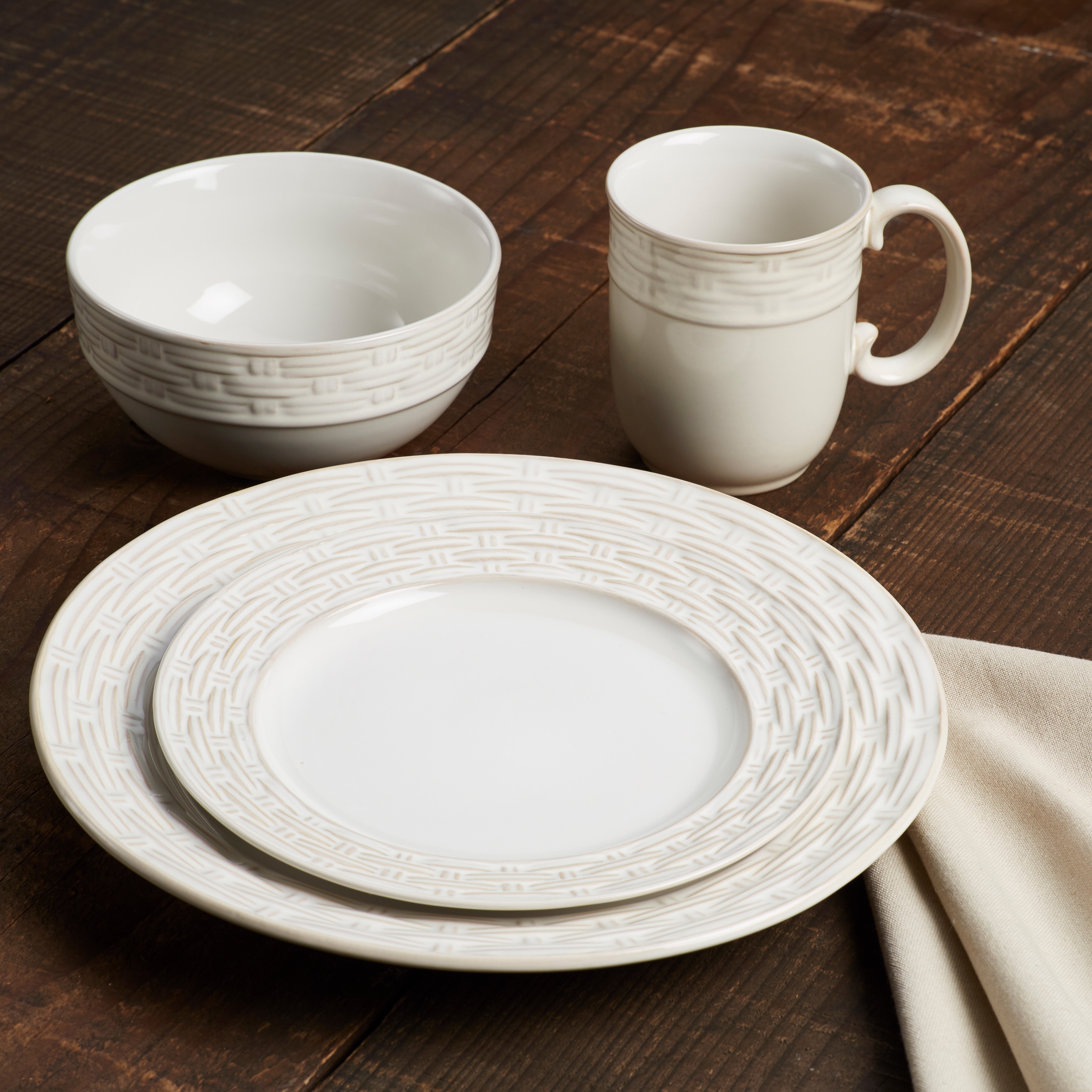 Paula Deen Vineyard Basket Stoneware Dinnerware Set Free Shipping Paula Deen Vineyard Basket Stoneware Dinnerware Set Free Shipping Today 23876599