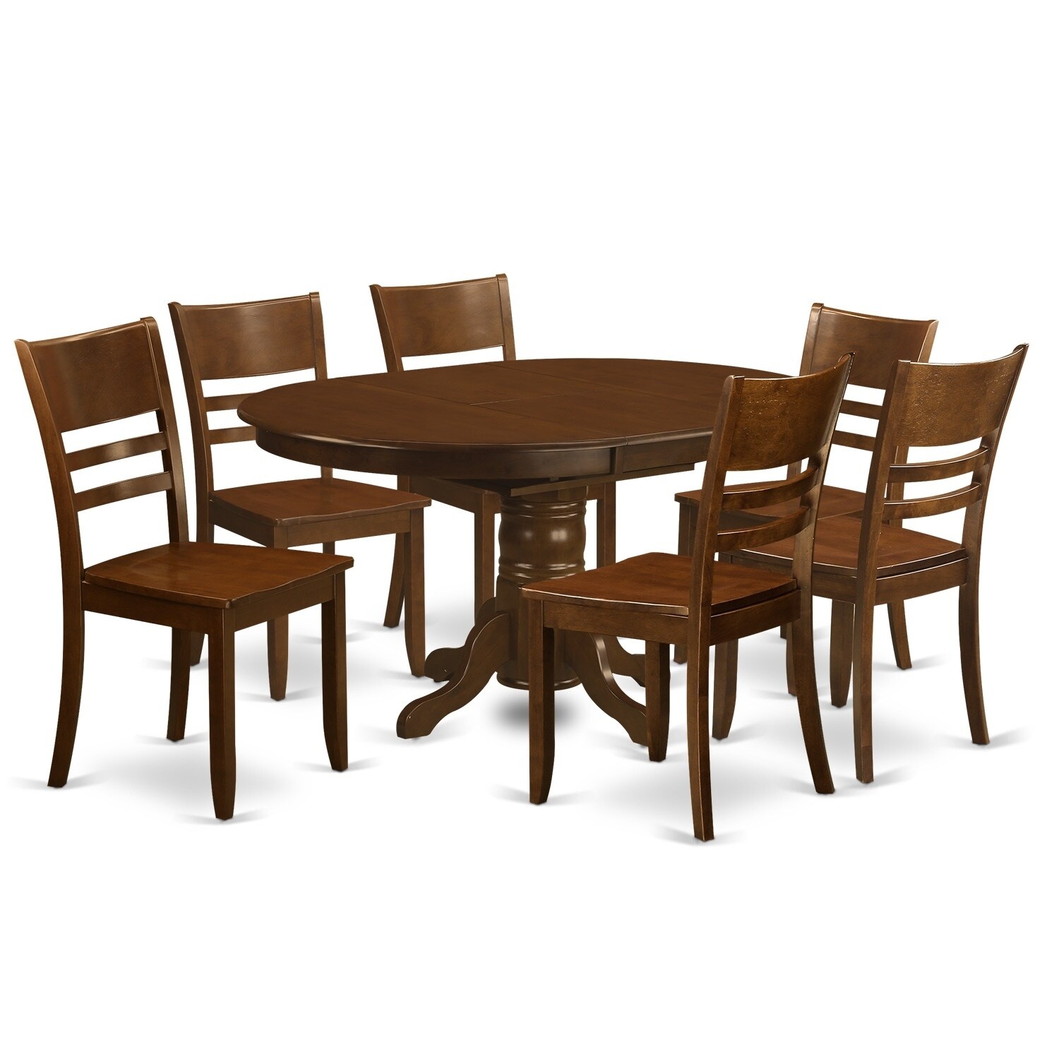 Shop KELY7 ESP 7 Pc Set Kenley With A Leaf And 6 Kitchen Chairs