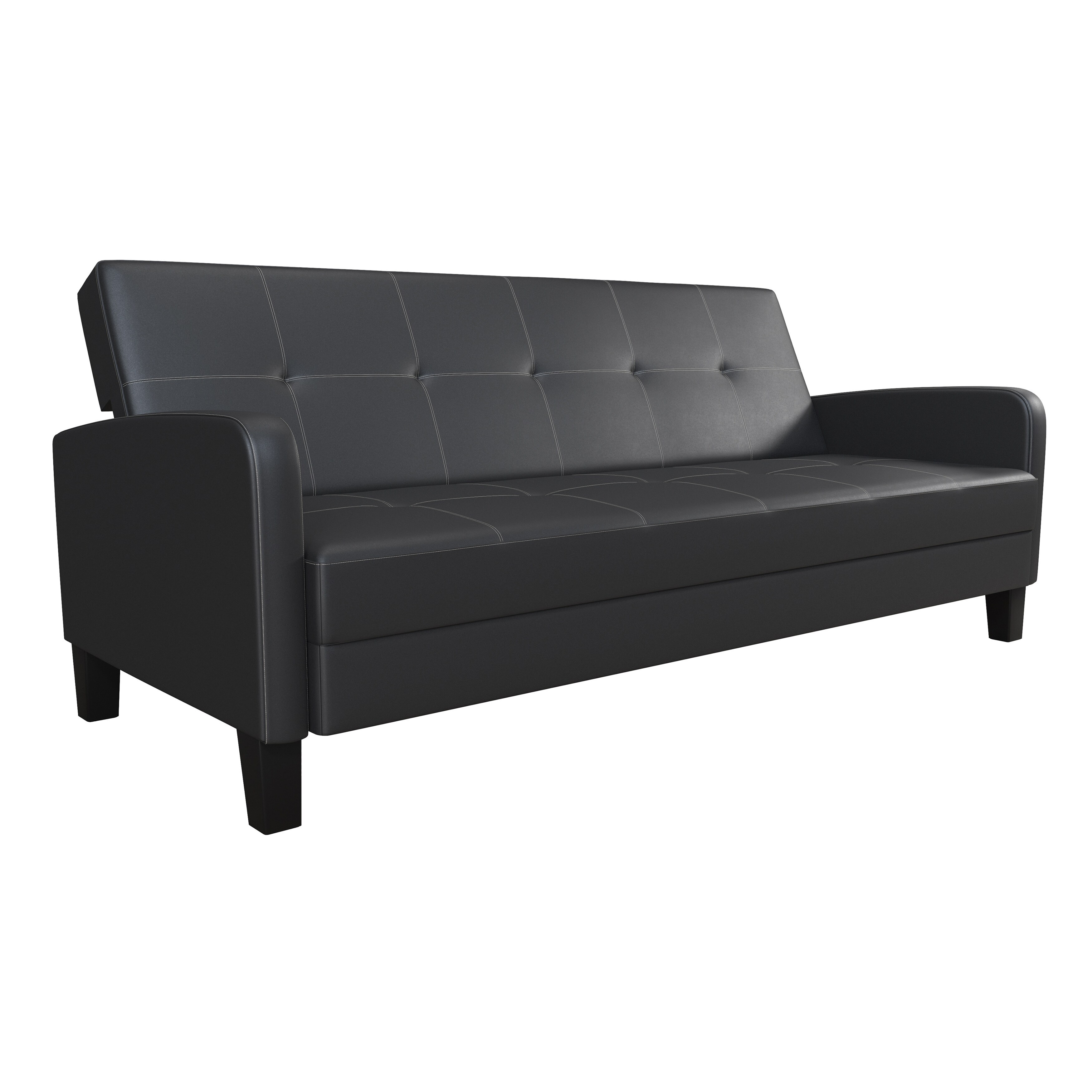 Porch Den Wicker Park Division Black Sofa Sleeper On Porch Den Wicker Park Division Black Sofa Sleeper On Free Shipping Today 17765097