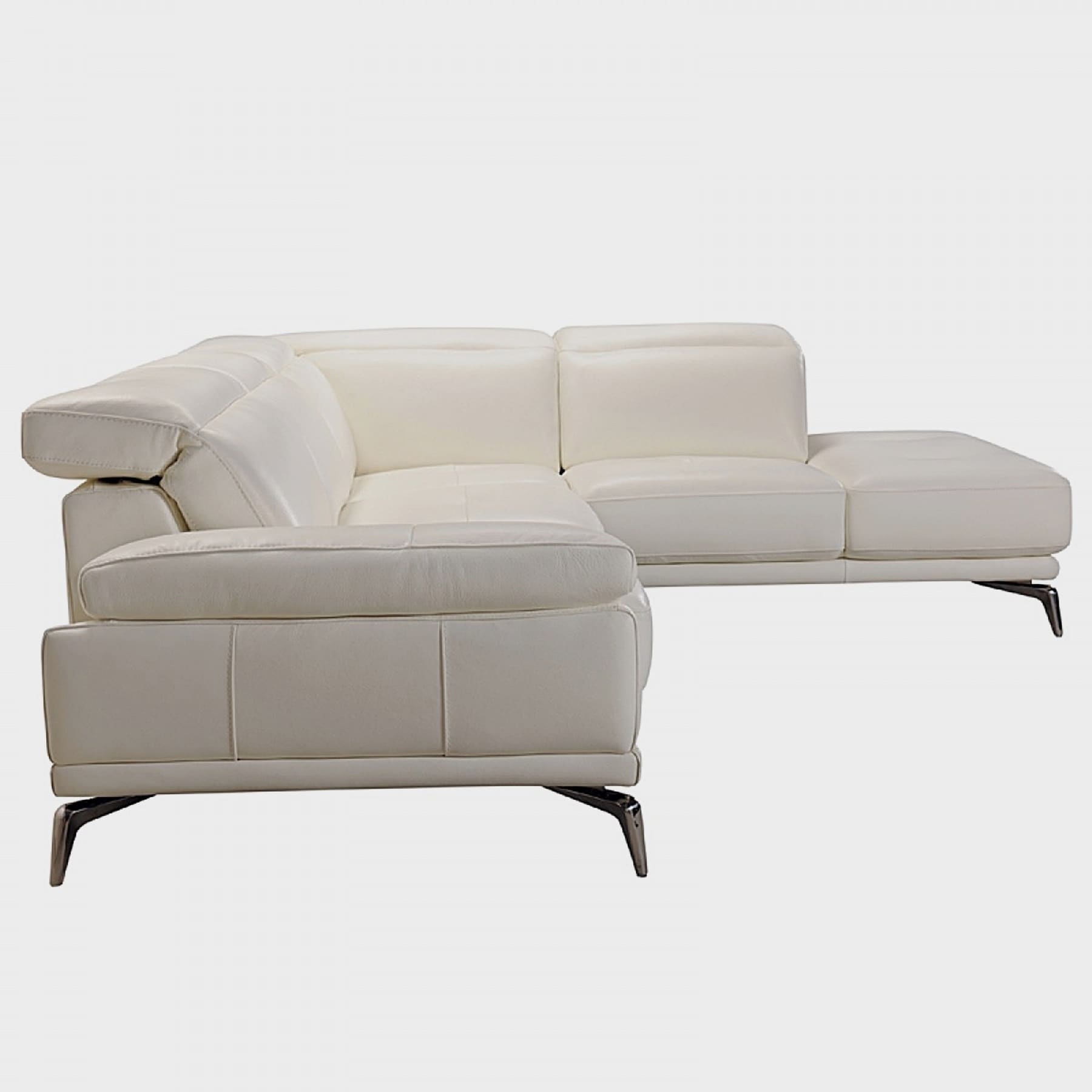 Rallye Modern White Leather L Shaped Sofa Free Shipping Today Rallye Modern White Leather L Shaped Sofa Free Shipping Today 17765130