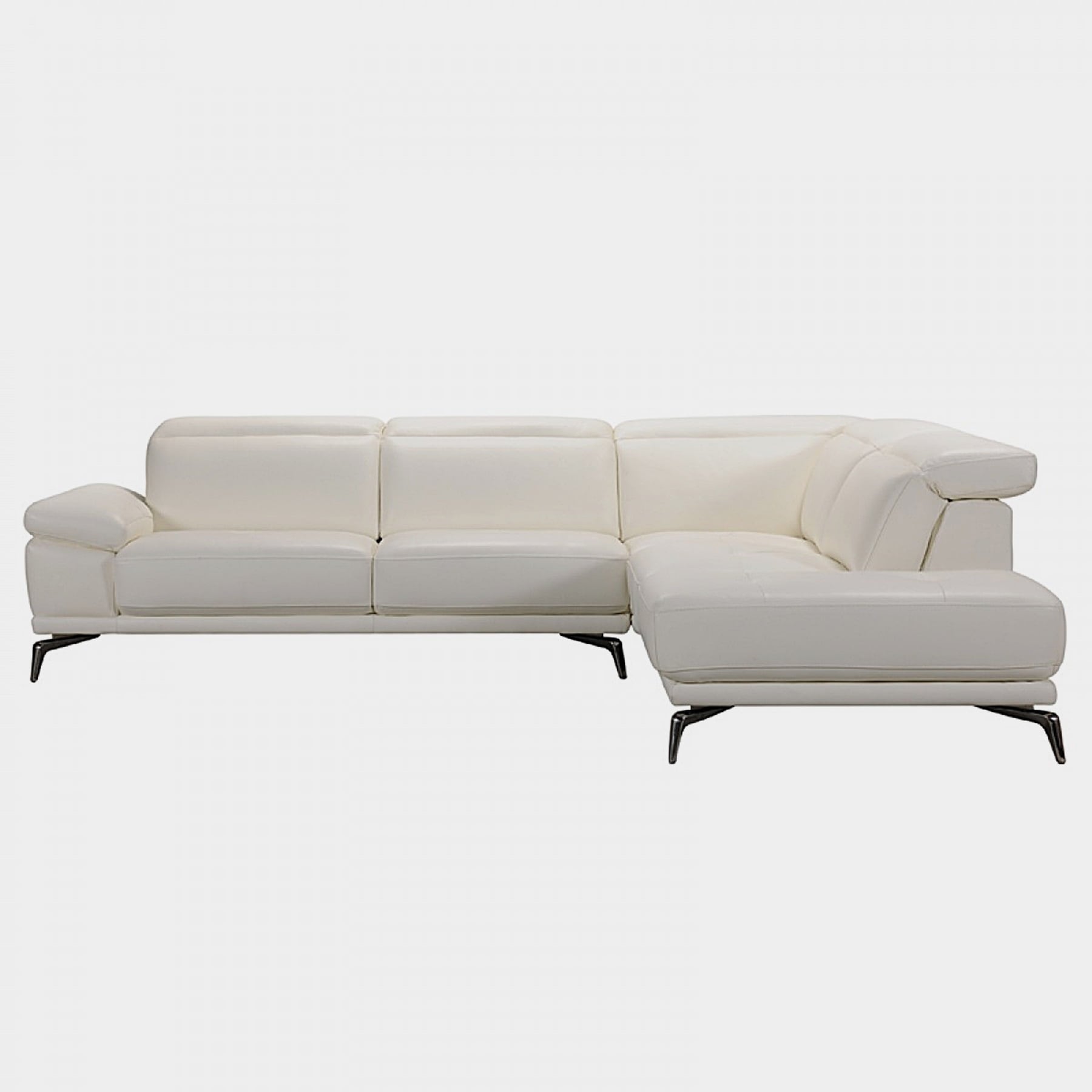 Rallye Modern White Leather L Shaped Sofa Free Shipping Today Rallye Modern White Leather L Shaped Sofa Free Shipping Today 17765130