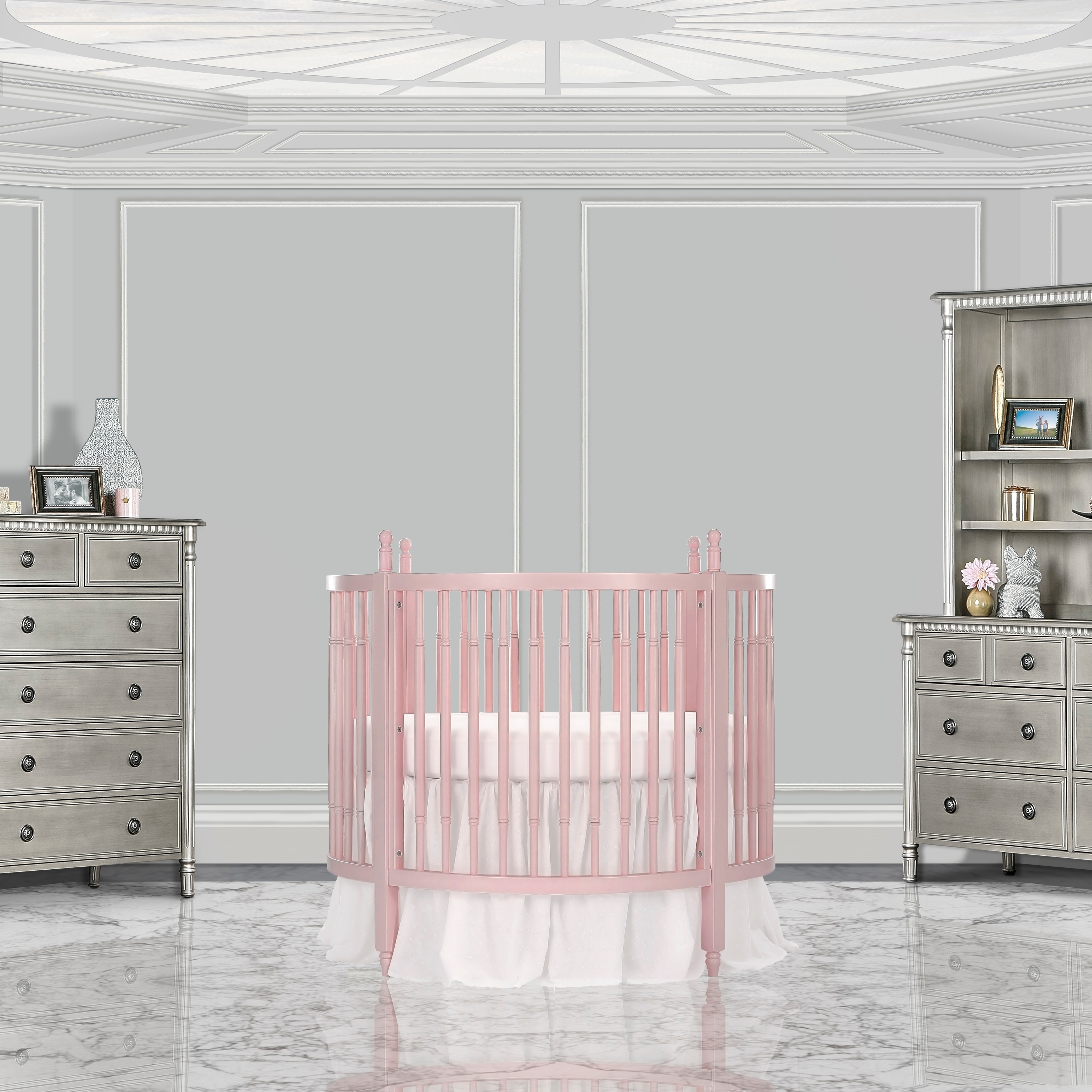 dream on me round crib bedding