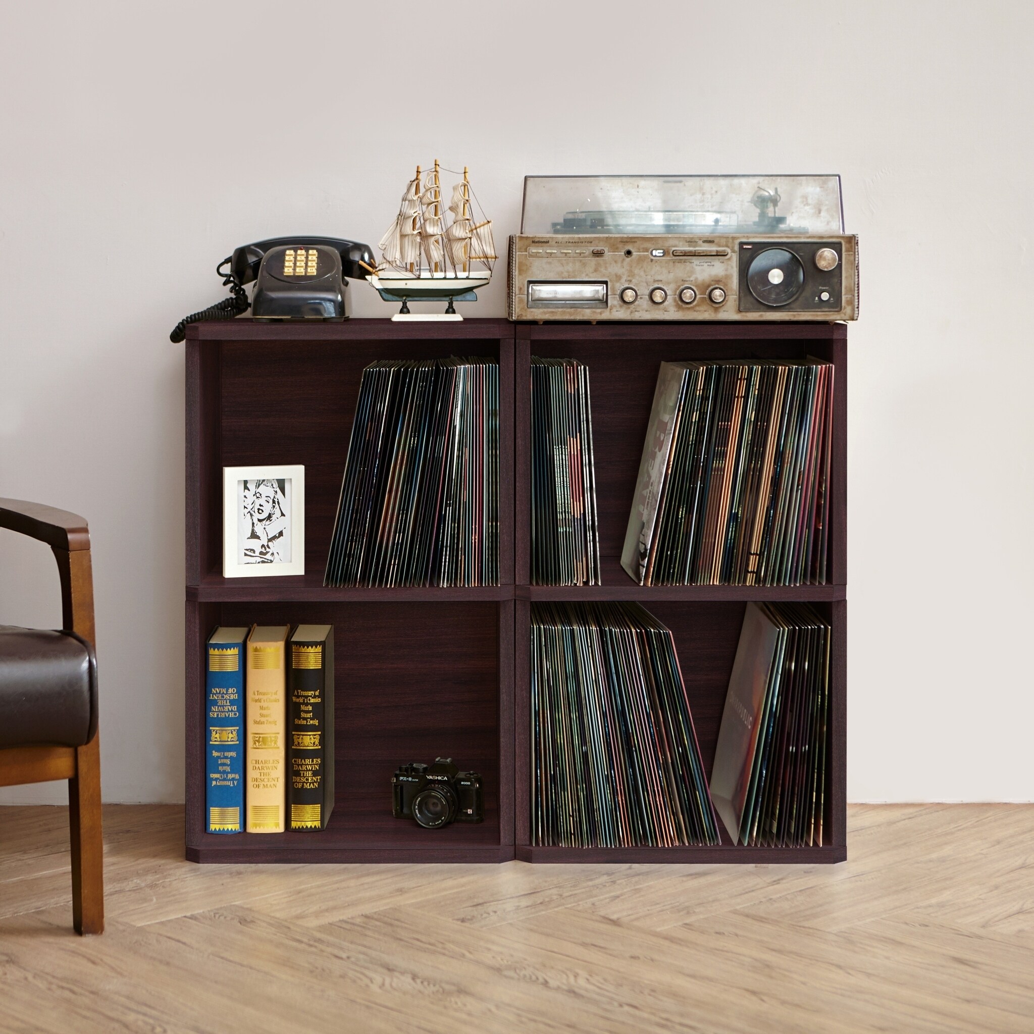 Eco 2 Shelf Vinyl Lp Record Al Storage Cube Espresso Eco 2 Shelf Vinyl Lp Record Al Storage Cube Espresso Lifetime Guarantee Free Shipping Today 17949504