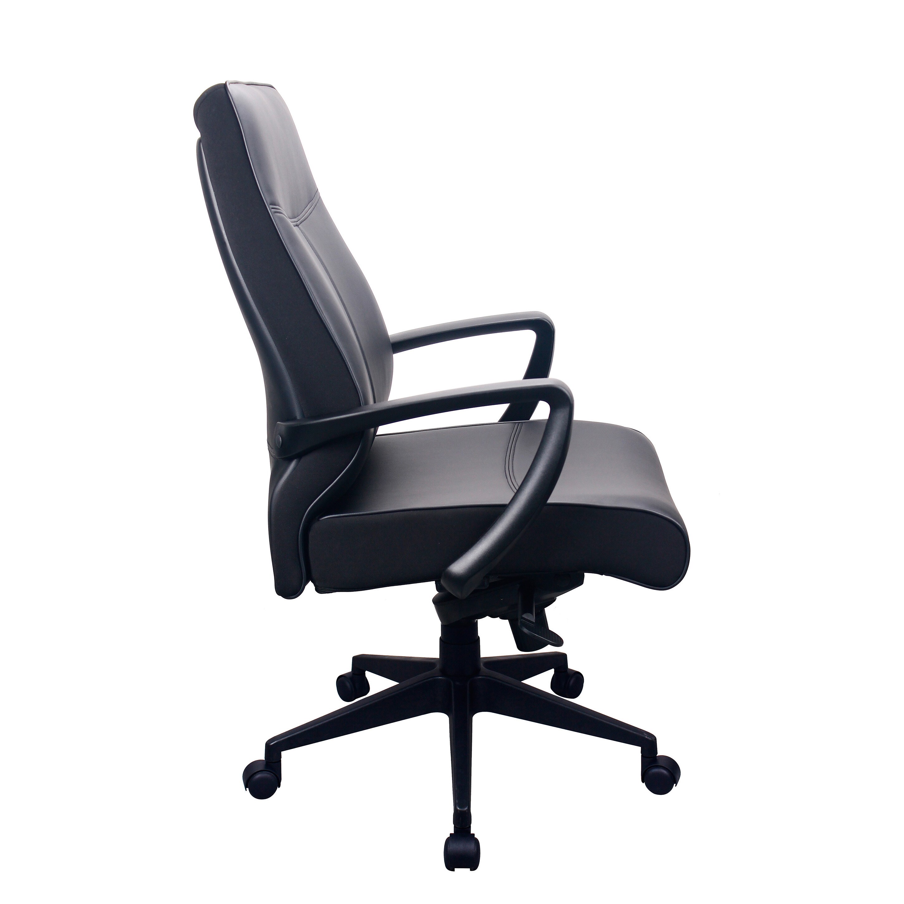 Eurotech Seating Tempurpedic Black Leather High Back Ergonomic