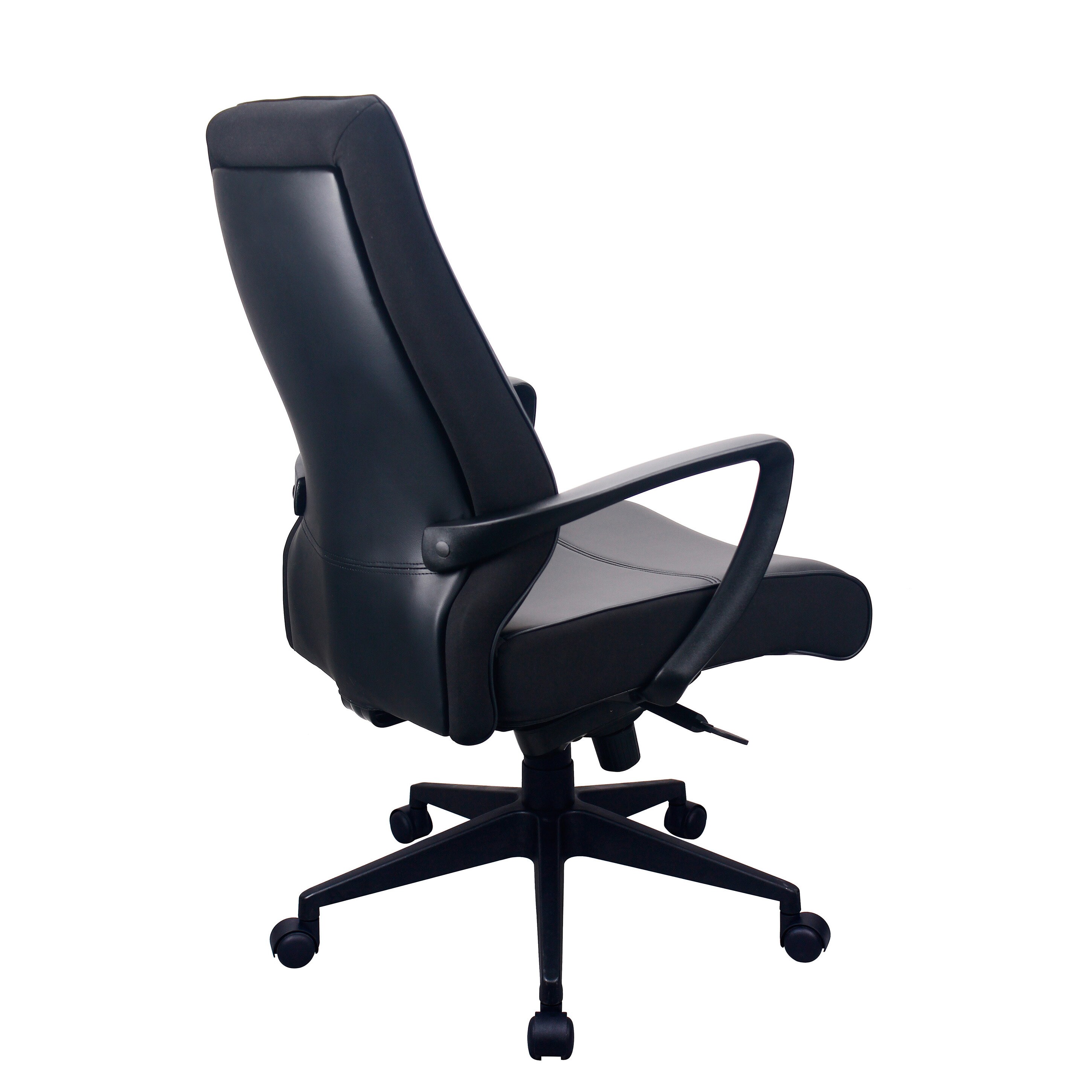 Eurotech Seating Tempurpedic Black Leather High Back Ergonomic