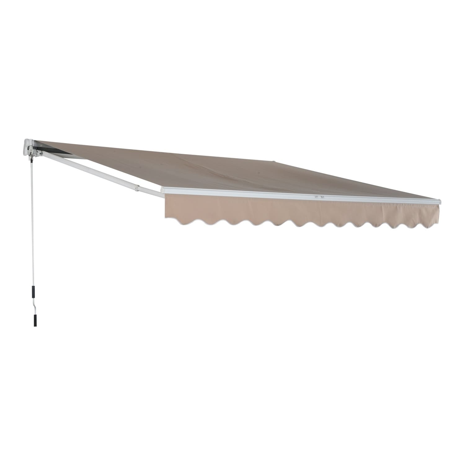 Shop Outsunny 116 Manual Retractable Patio Sun Shade Awning Free