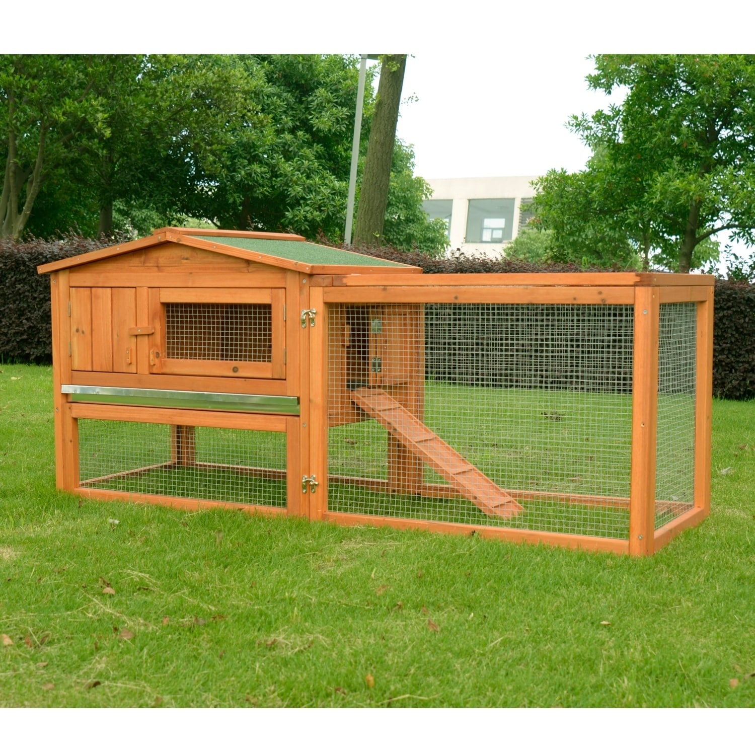 Pawhut Outdoor Guinea Pig Pet House And Rabbit Hutch Habitat Pawhut Outdoor Guinea Pig Pet House And Rabbit Hutch Habitat With Run Free Shipping Today 18041428
