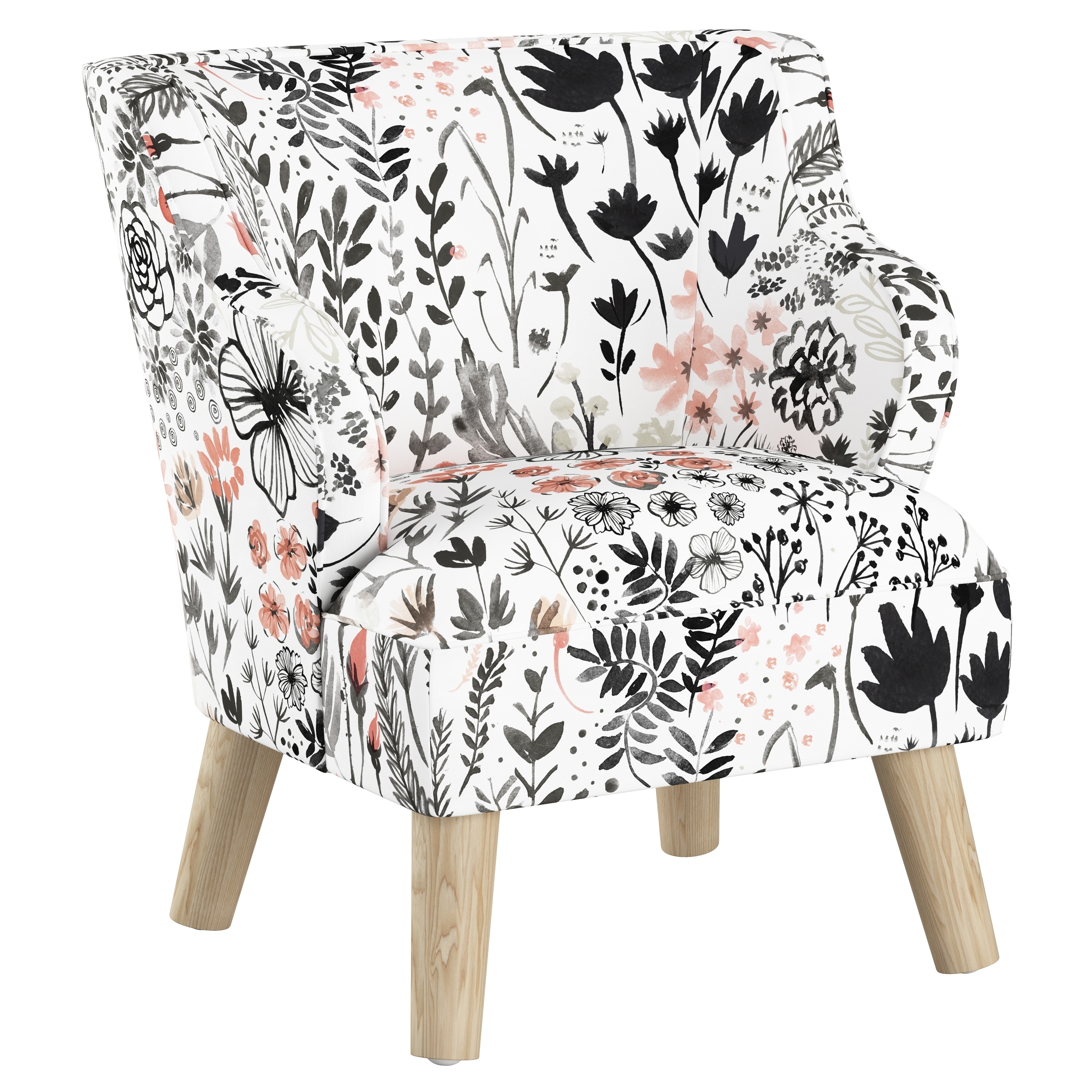 Skyline Furniture Kids Accent Chair In Winter Botanical On Skyline Furniture Kids Accent Chair In Winter Botanical