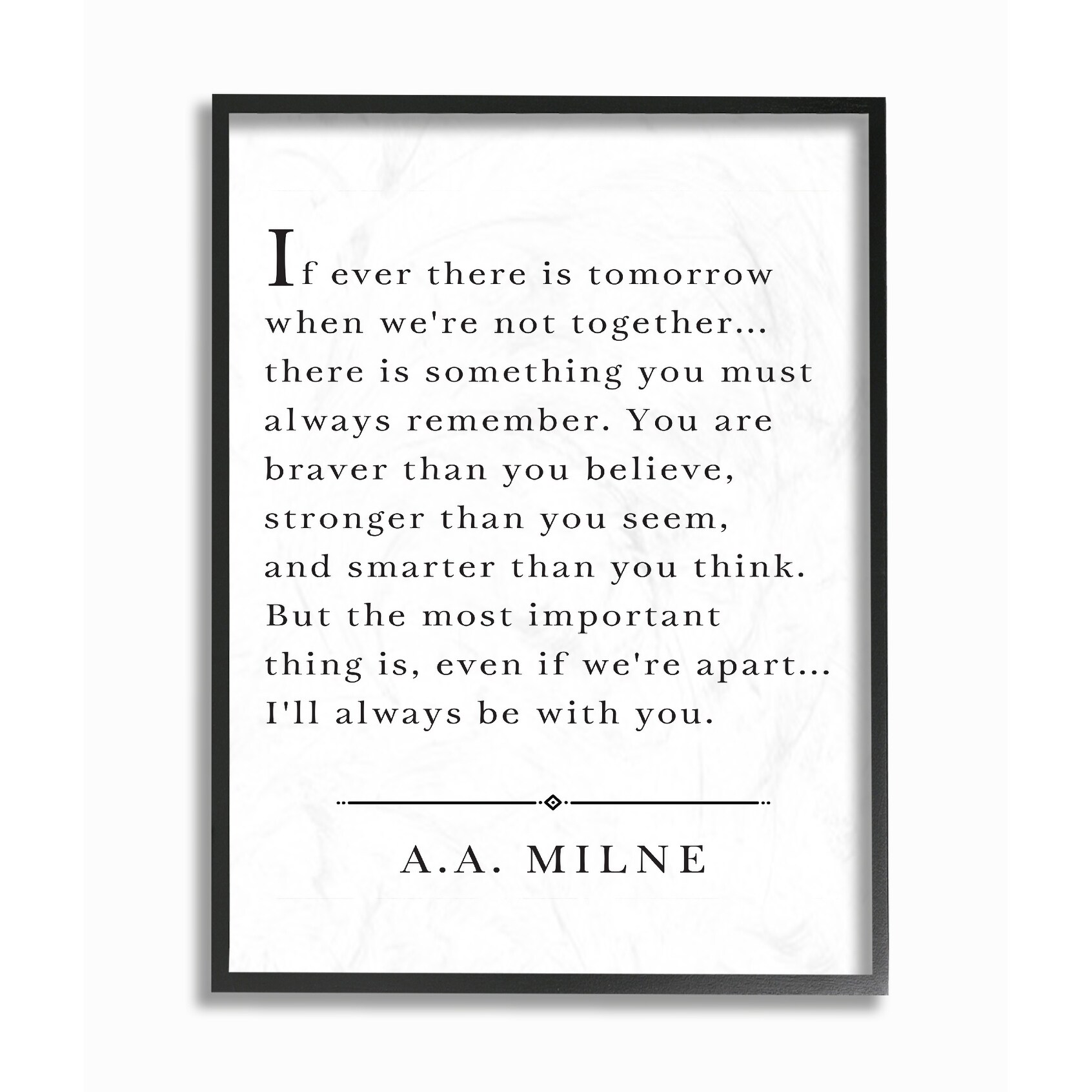 I Ll Always Be With You A A Milne Framed Giclee Texture Art Overstock