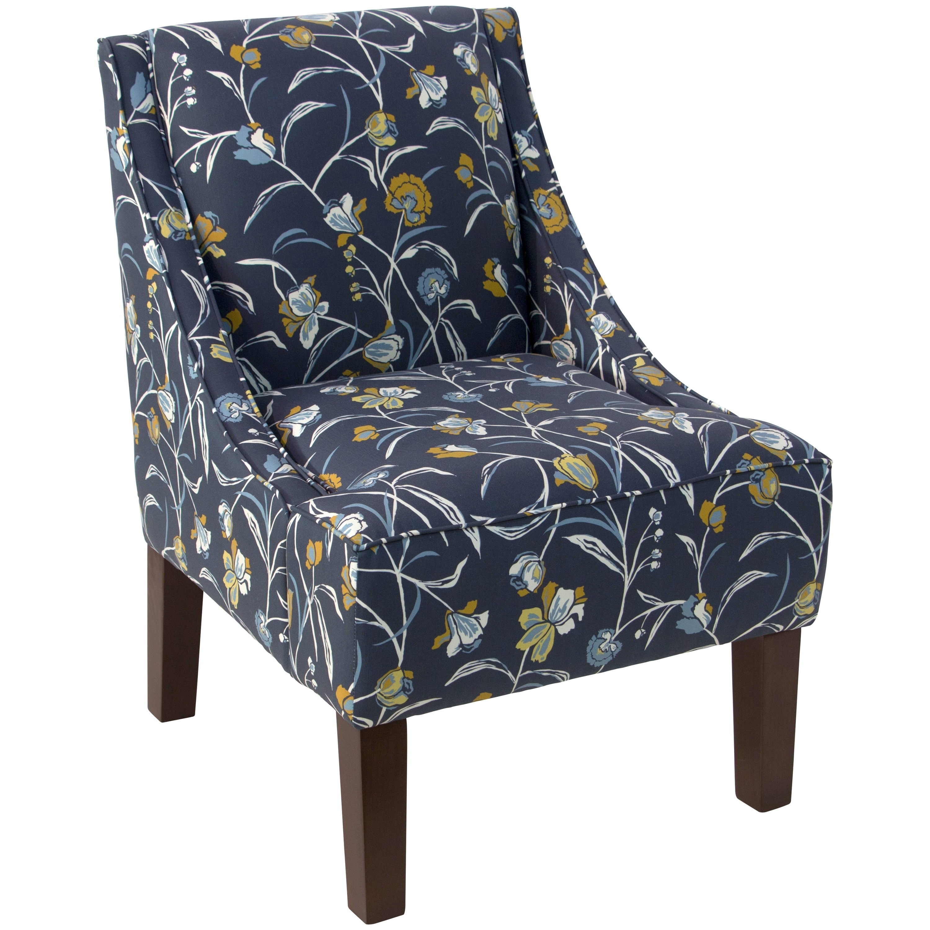 Skyline Furniture Accent Chair In Whisp Fl Navy Ochre Skyline Furniture Accent Chair In Whisp Fl Navy Ochre Free Shipping Today 18078244