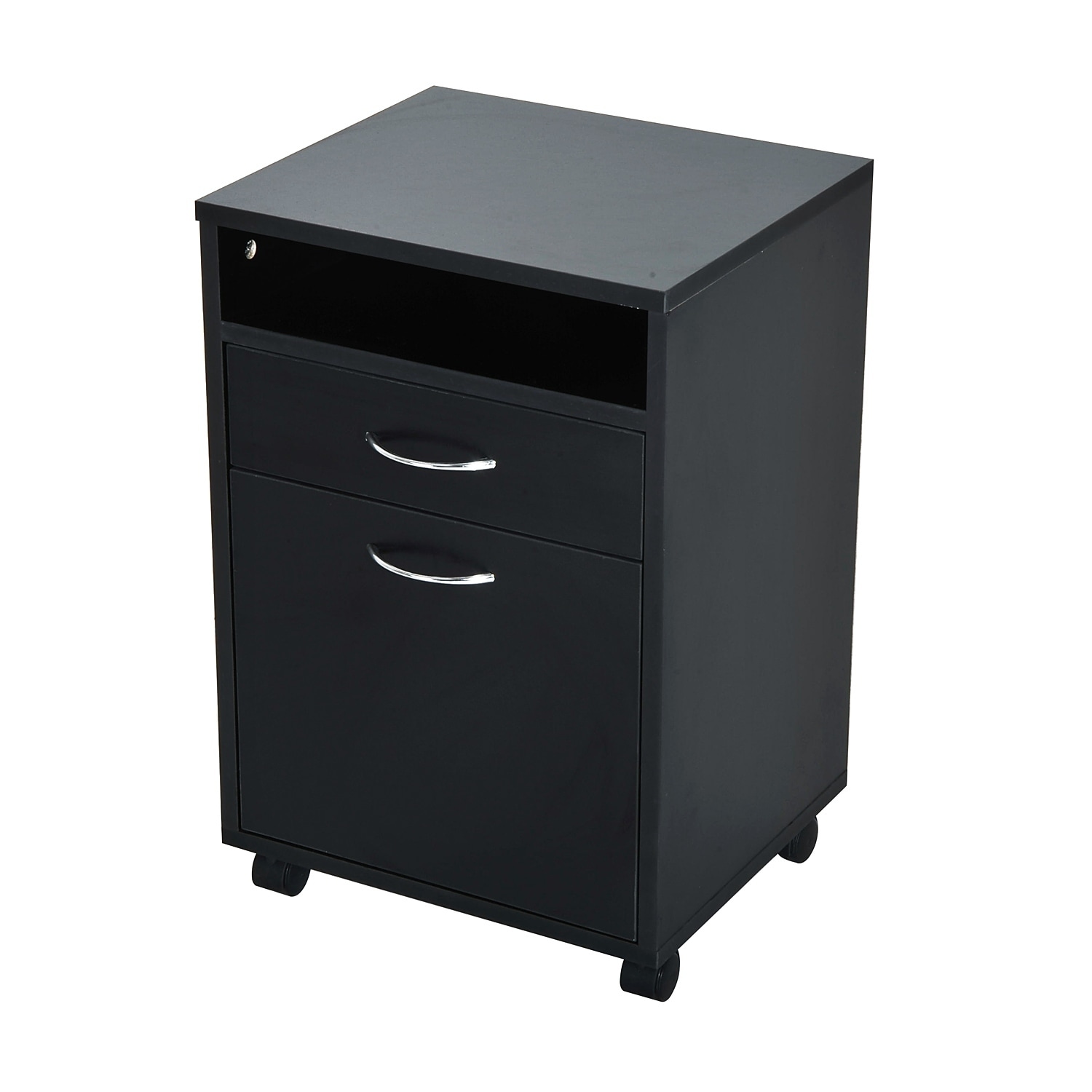 Shop Homcom 24 Rolling End Table Mobile Printer Cart Nightstand