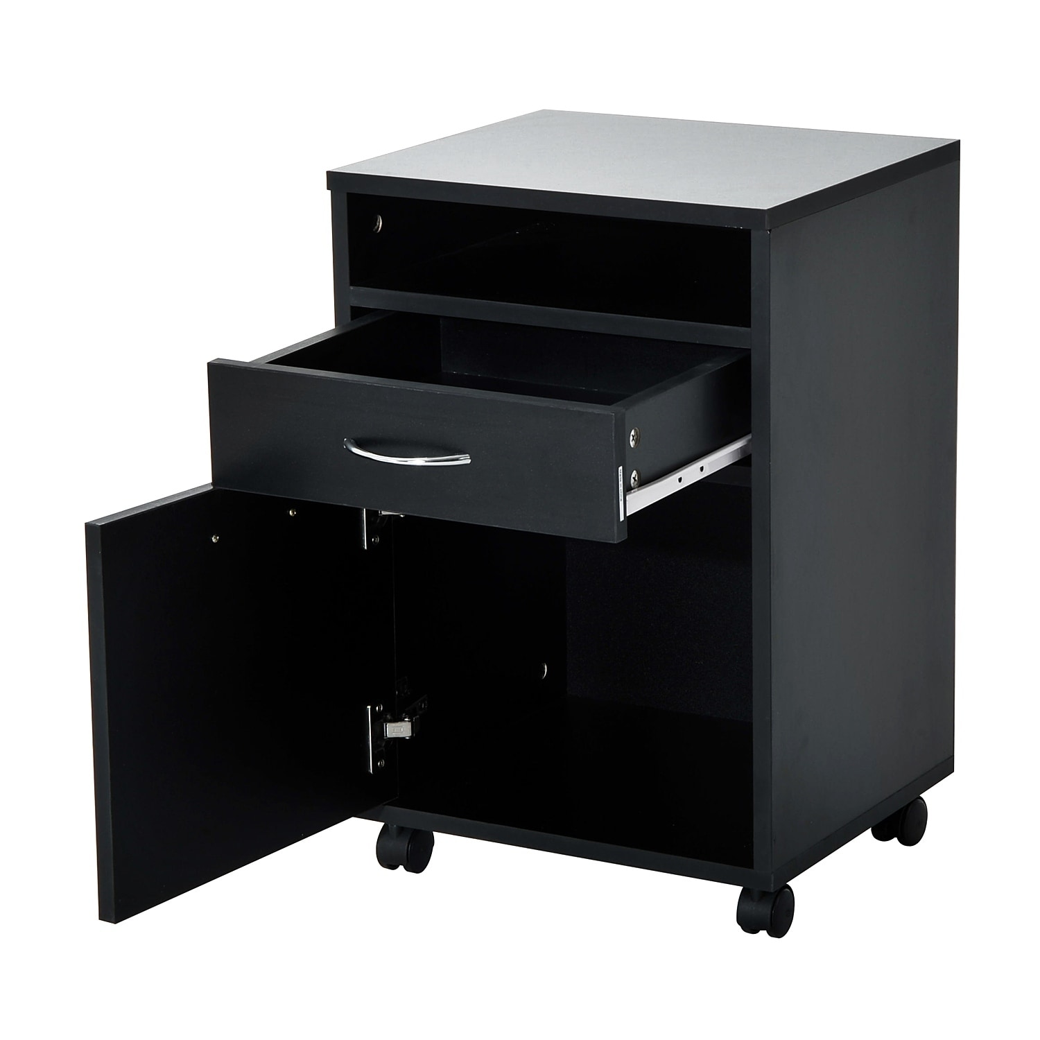 Homcom 24 Rolling End Table Mobile Printer Cart Nightstand Homcom 24 Rolling End Table Mobile Printer Cart Nightstand Organizer Black Free Shipping Today 18087022