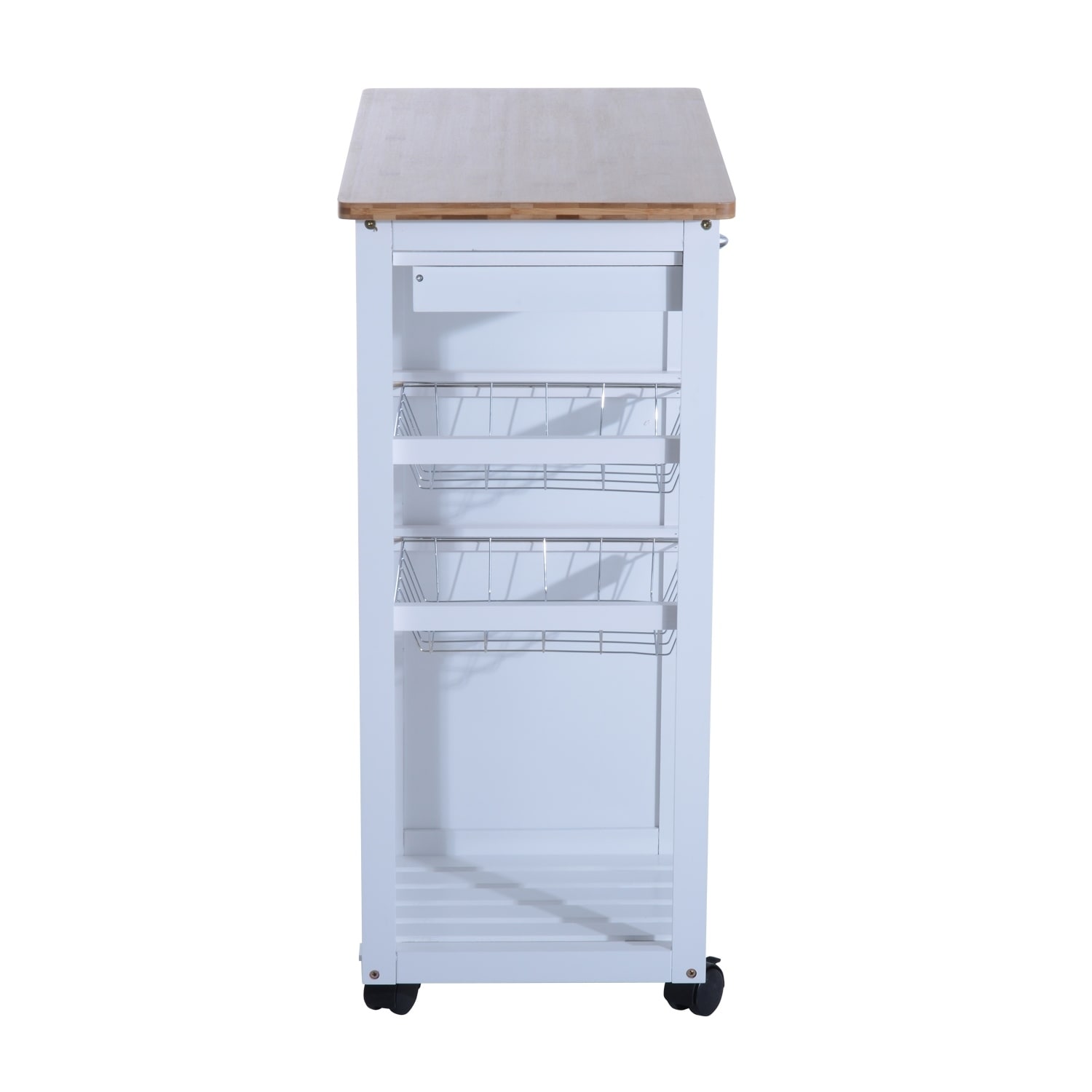 Homcom 34 Rolling Kitchen Trolley Serving Cart With Drawers Homcom 34 Rolling Kitchen Trolley Serving Cart With Drawers And Cabinet On Free Shipping Today 18088169