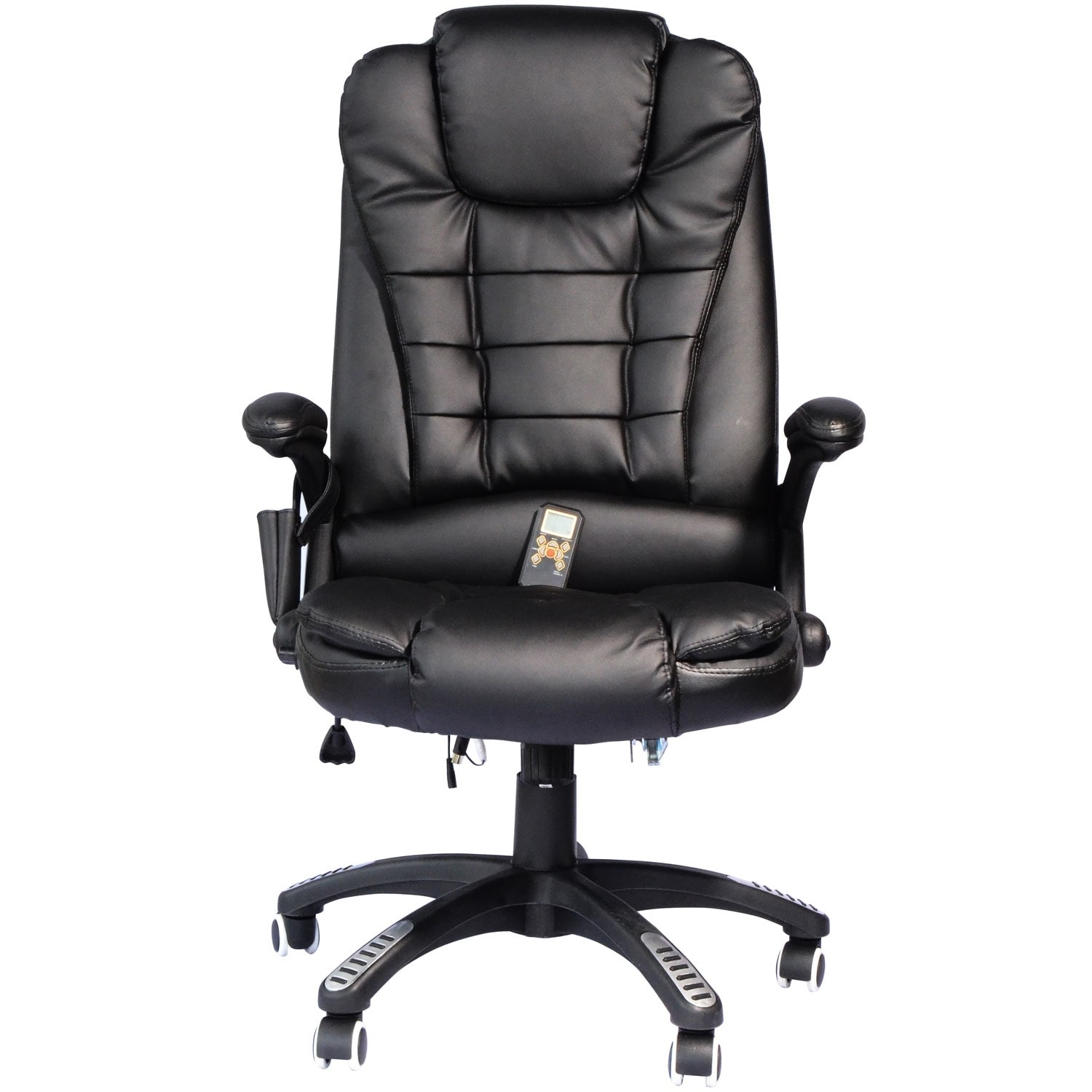 Homcom Executive Ergonomic Heated Vibrating Mage Office Homcom Executive Ergonomic Heated Vibrating Mage Office Chair W Remote Control Black Free Shipping Today 18088239