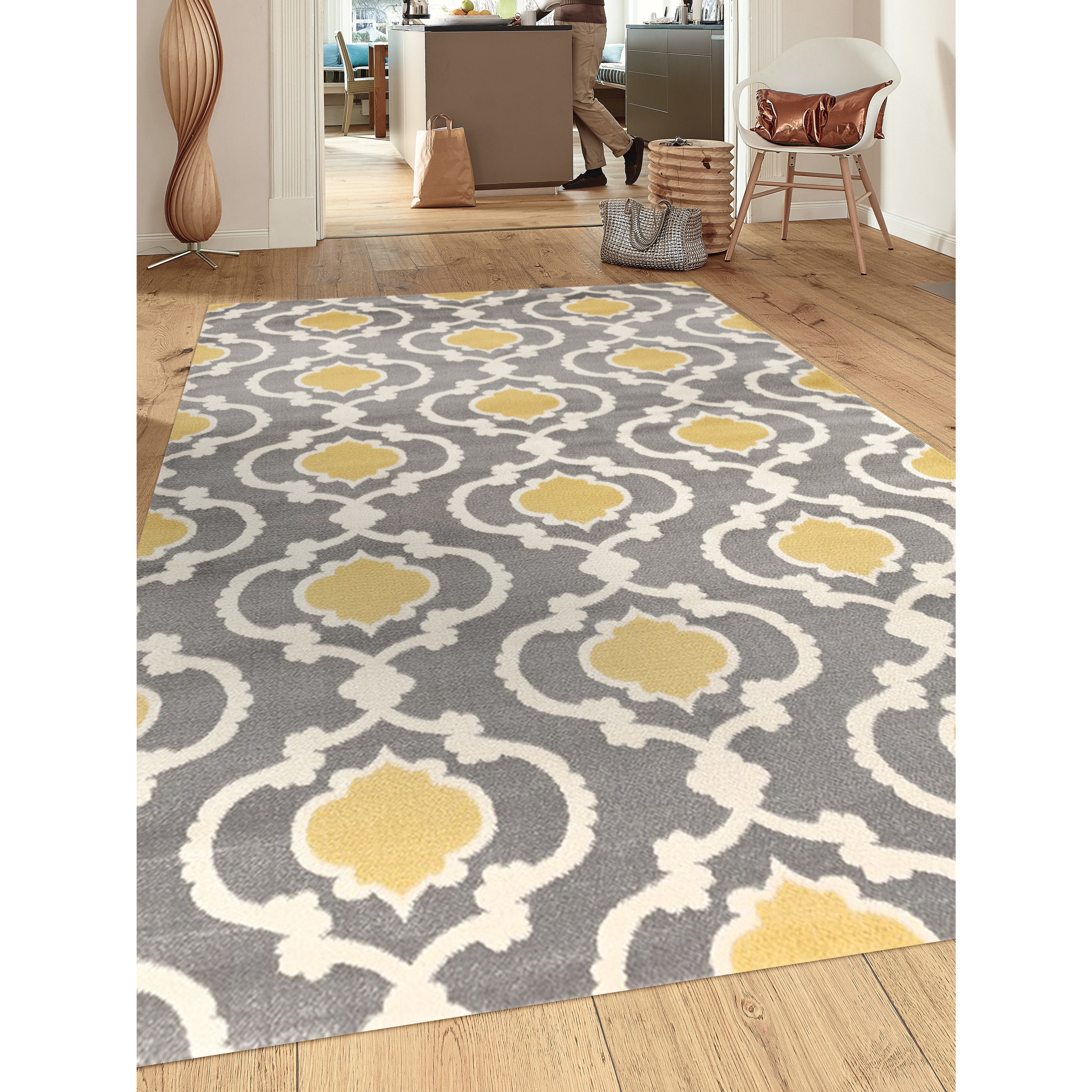 Porch Den Marigny Touro Trellis Grey Yellow Area Rug 7 10 X 2 Porch Den Marigny Touro Trellis Grey Yellow Area Rug 7 10 X 2 Free Shipping Today 17681062