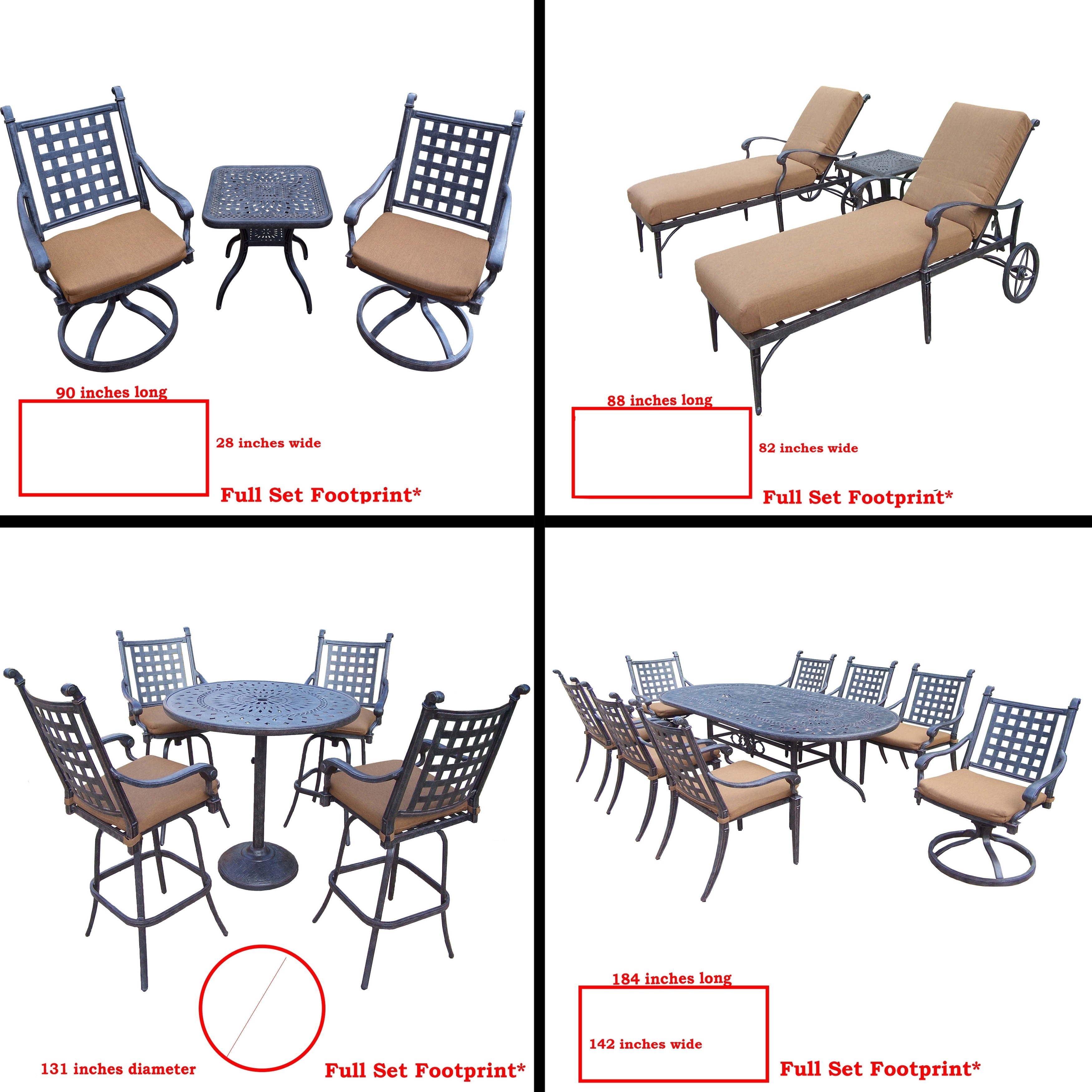 Shop Premier Sunbrella Cushioned Set With 9 Pc Dining Set 5 Pc Bar