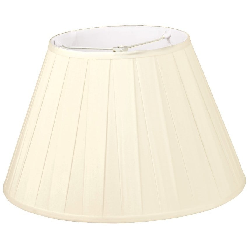 Royal Designs Wide Pleat Empire Designer Lamp Shade Beige 10 X 18 X 12