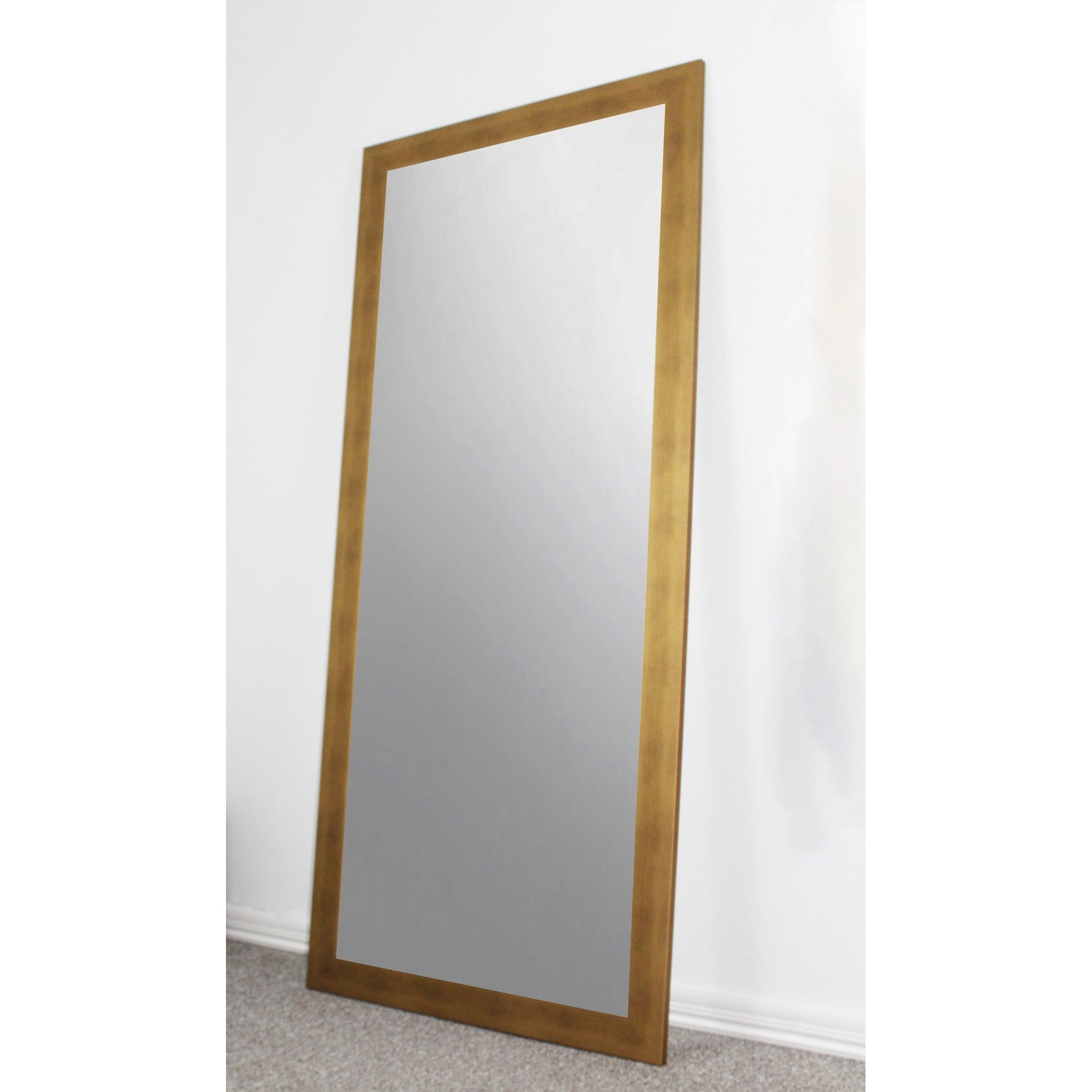 U S Made Full Body Floor Length Mirror Gold Free Shipping U S Made Full Body Floor Length Mirror Gold