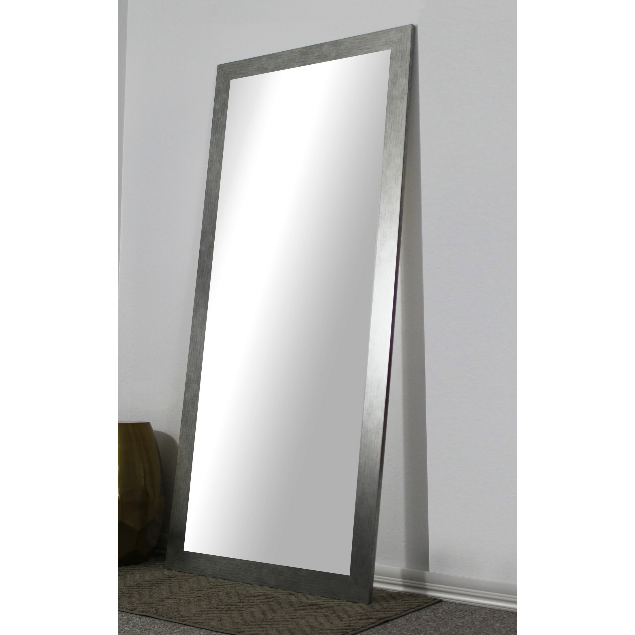 U S Made Full Body Floor Length Mirror Silver Free U S Made Full Body Floor Length Mirror Silver
