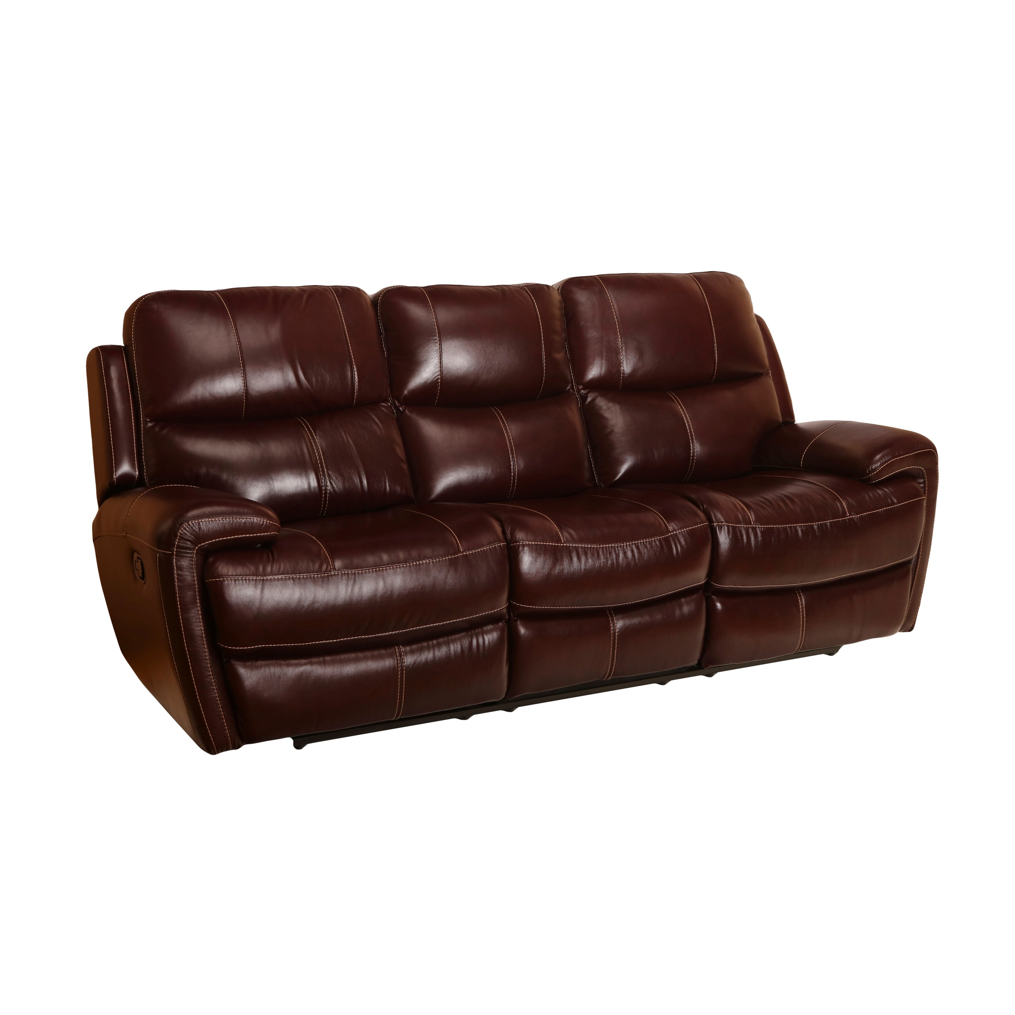 Murphy Top Grain Leather Reclining Sofa Manual Murphy Top Grain Leather Reclining Sofa Manual Mahogany Tan Free Shipping Today 18219454