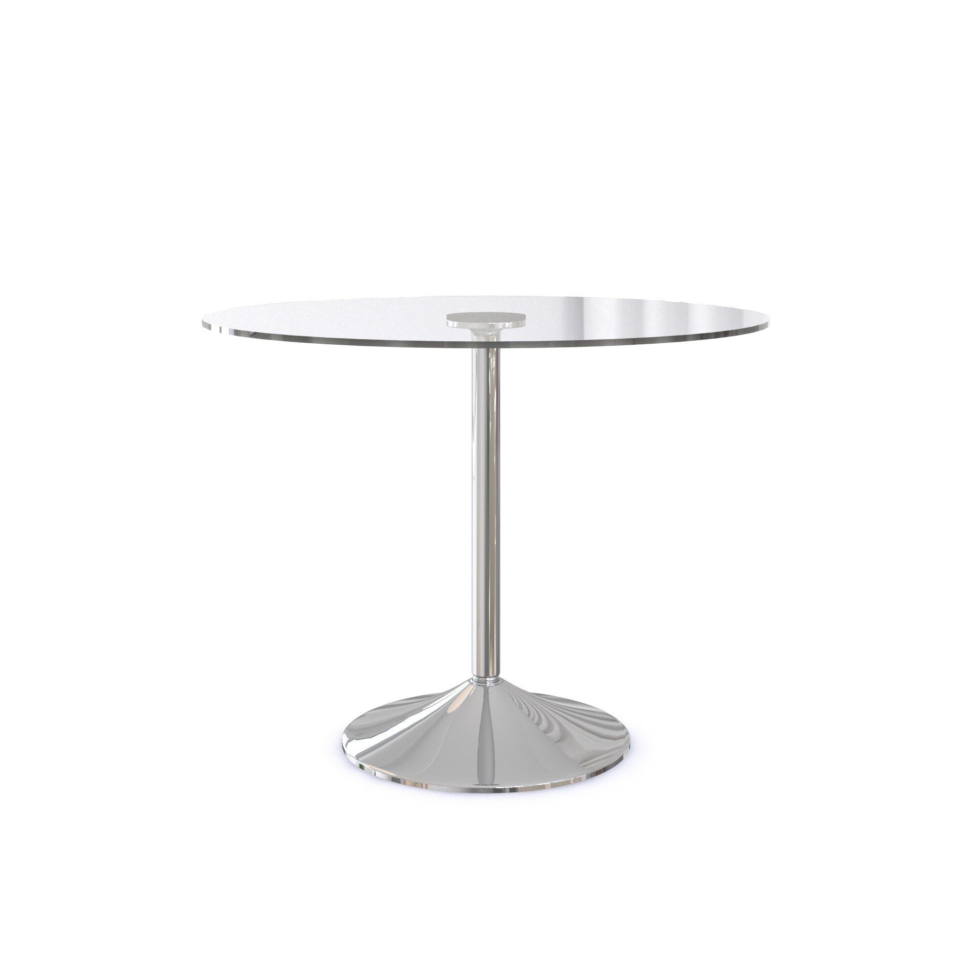 Porch Den Stonehurst Suffolk 39 25 Inch Round Gl Table Porch Den Stonehurst Suffolk 39 25 Inch Round Gl Table With 29 Chrome Base Clear Free Shipping Today 18241661