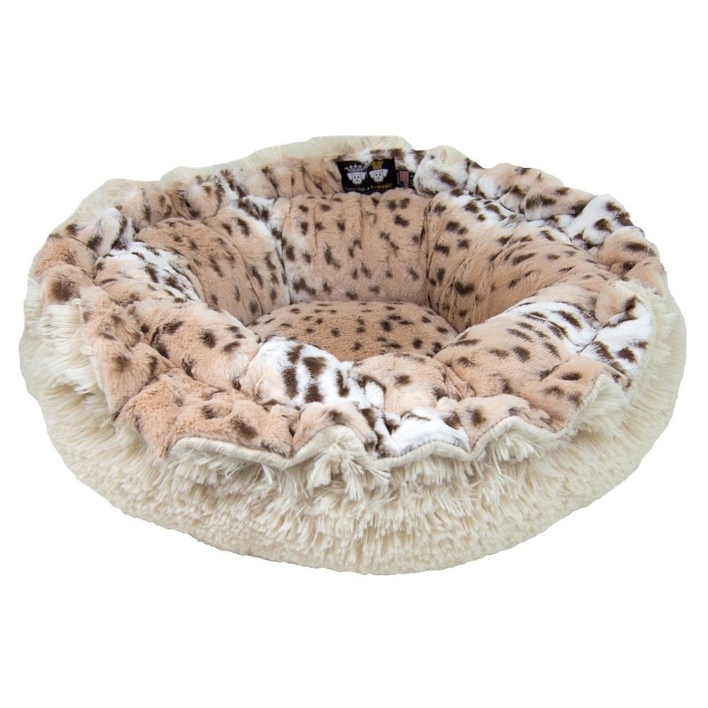 Bessie And Barnie Ultra Plush Aspen Snow Leopard Blon Bessie And Barnie Ultra Plush Aspen Snow Leopard Blon Deluxe Dog Pet Lily Pod Bed On Free Shipping Today 18256950