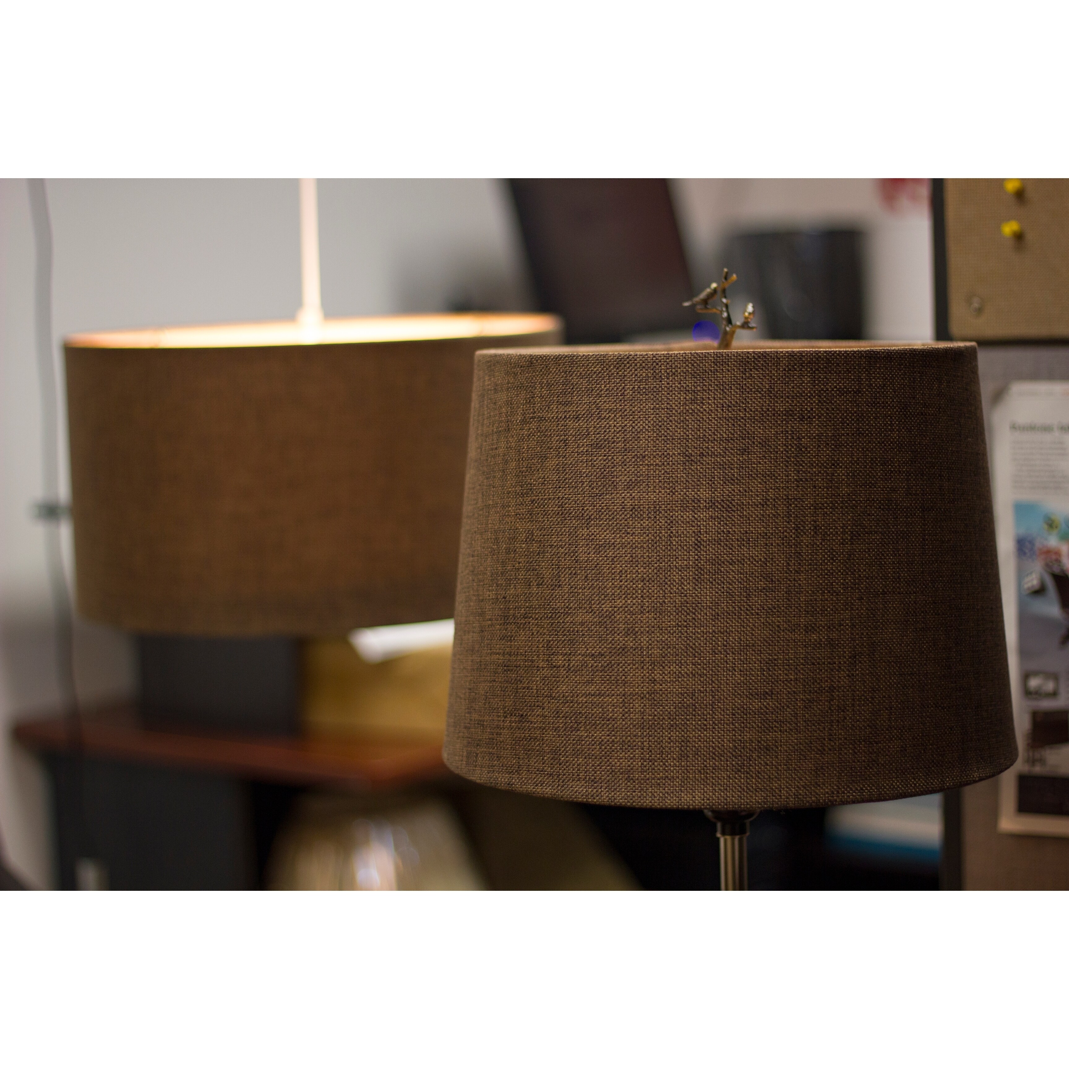 12x14x10 Hardback Drum Lamp Shade Chocolate Burlap Free 12x14x10 Hardback Drum Lamp Shade Chocolate Burlap Free Shipping Today 18428907