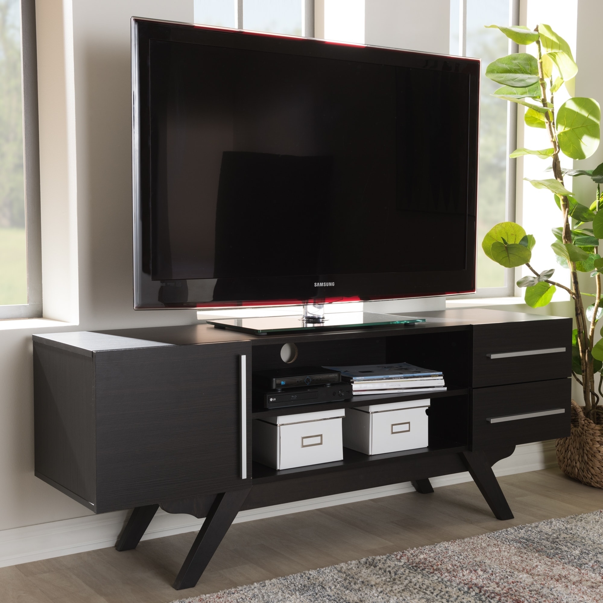 Mid Century Brown Tv Stand By Baxton Studio On Free Mid Century Brown Tv Stand By Baxton Studio On Free Shipping Today 18505808