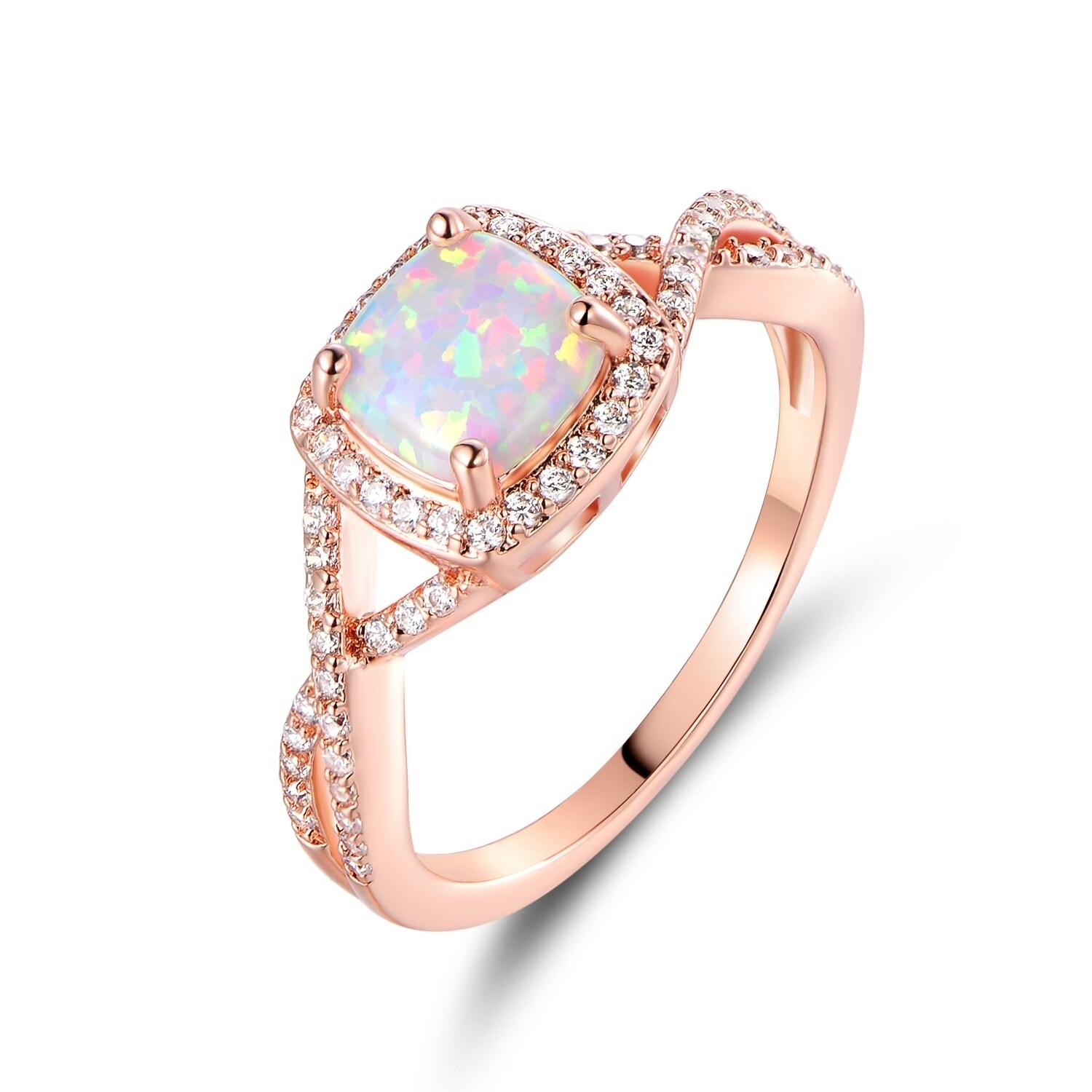 gold and opal ring