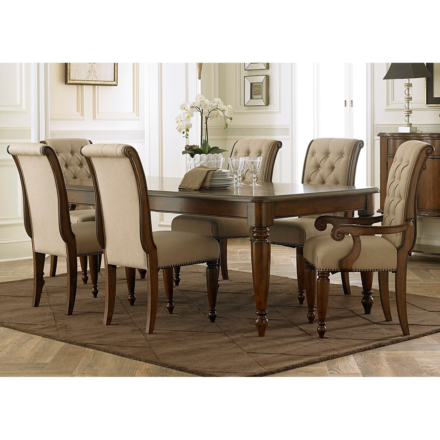 Shop Cotswold Cinnamon 7-piece Rectangular Dining Table Set - Free ... Shop Cotswold Cinnamon 7-piece Rectangular Dining Table Set - Free ...