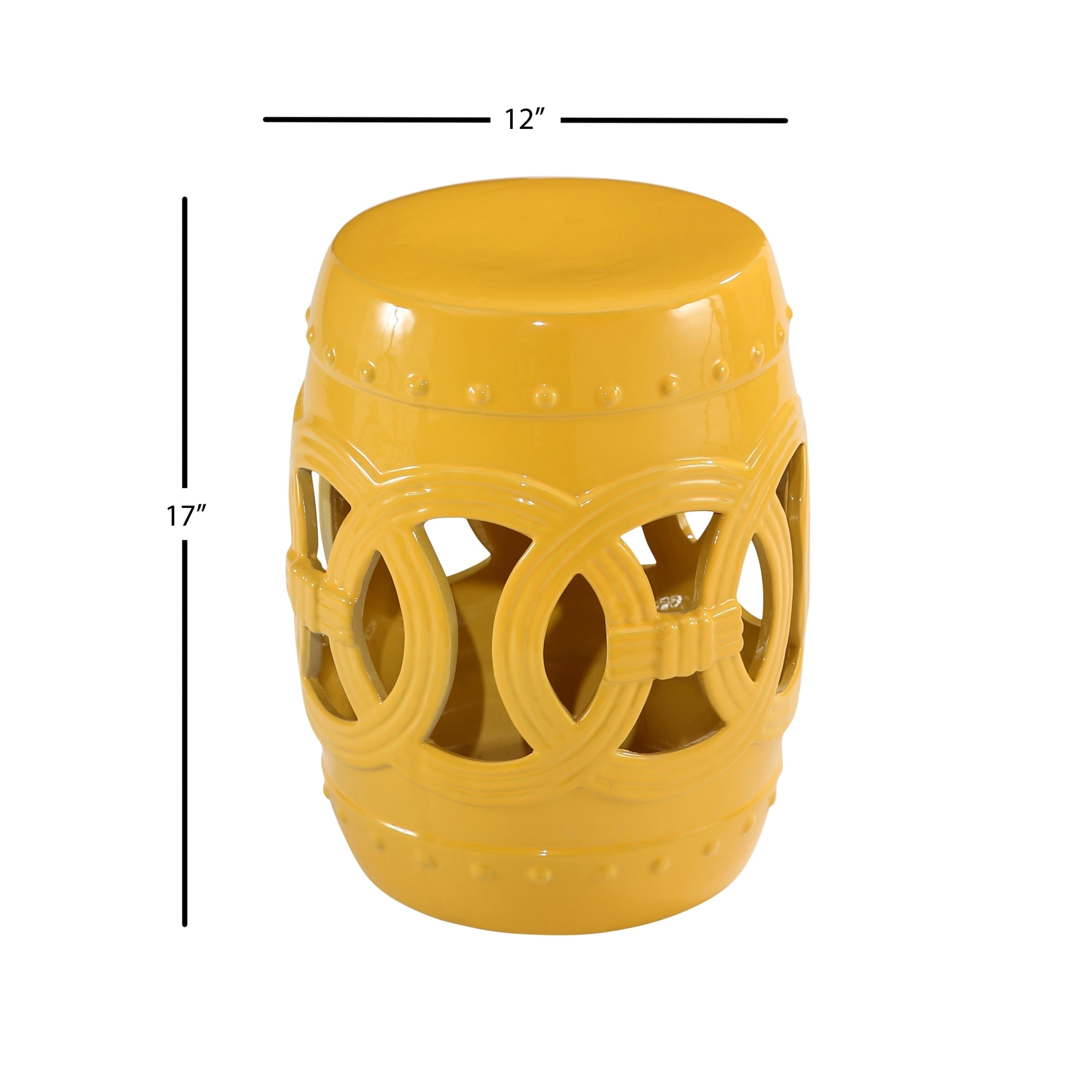 Abbyson Moroccan Yellow Garden Stool Set Of 2 On Abbyson Moroccan Yellow Garden Stool Set Of 2 On Free Shipping Today 18653437