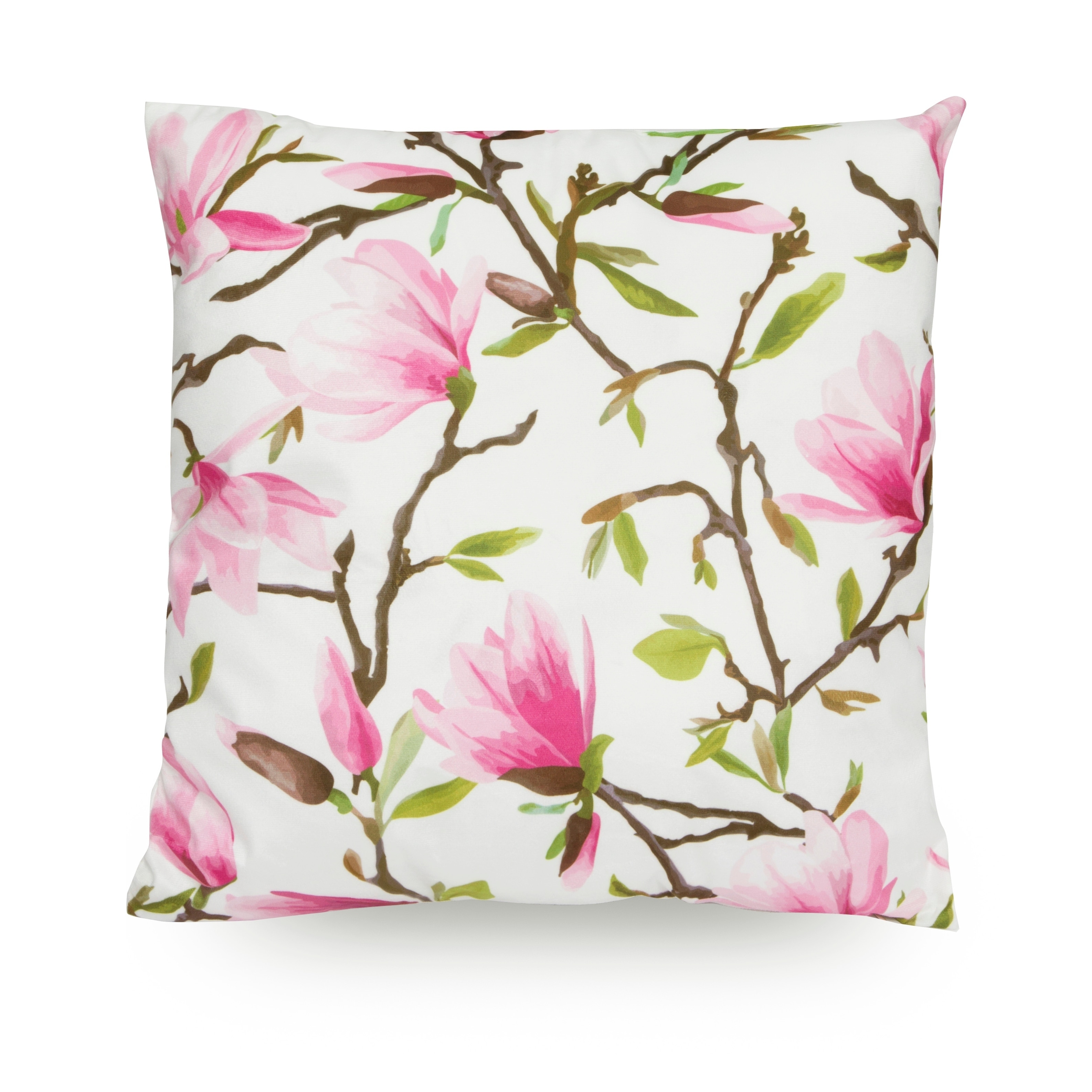 Magnolia Flower 18 Microfiber Throw Pillow Cover Free Magnolia Flower 18 Microfiber Throw Pillow Cover Free Shipping On Orders Over 45 18658748
